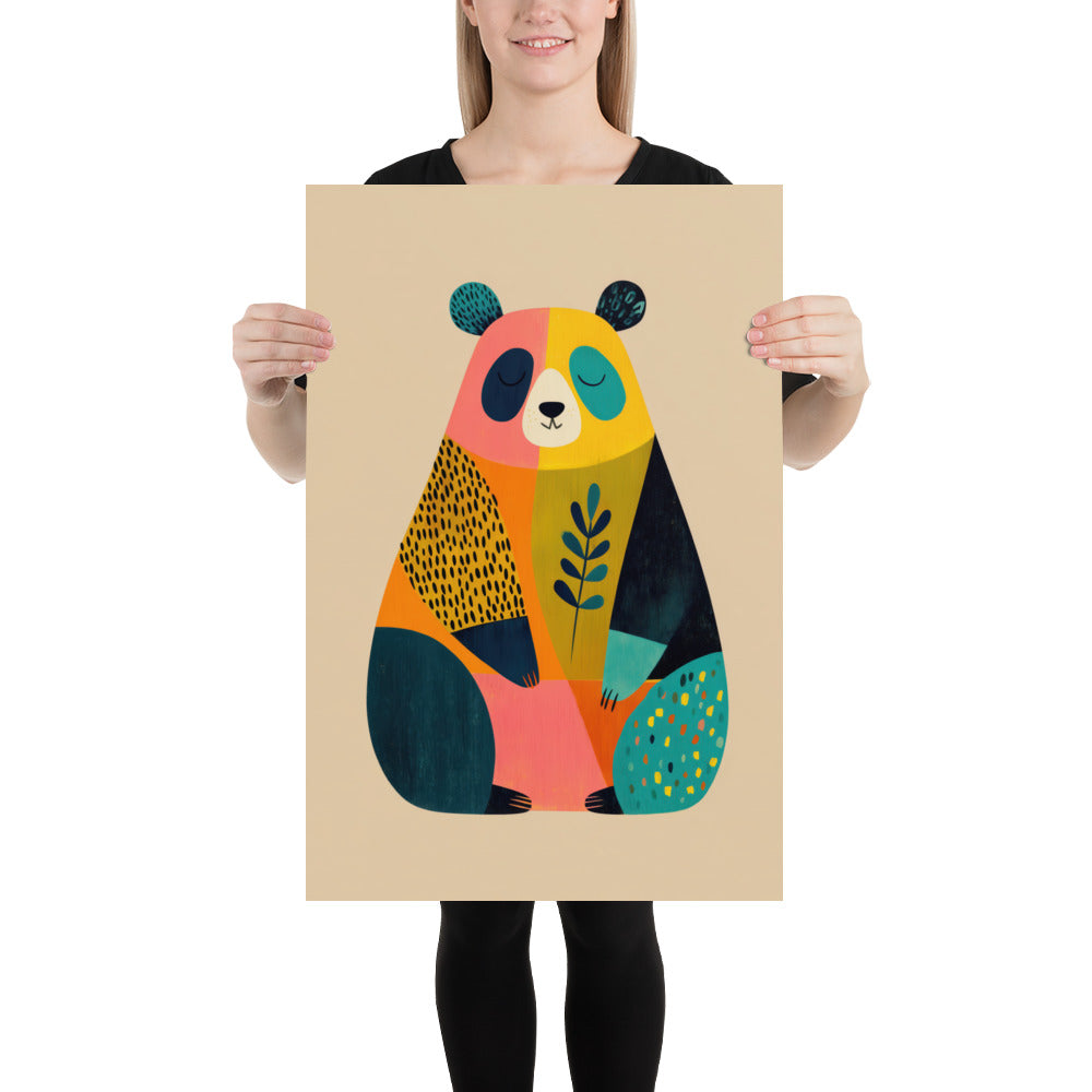 maximalist nursery poster