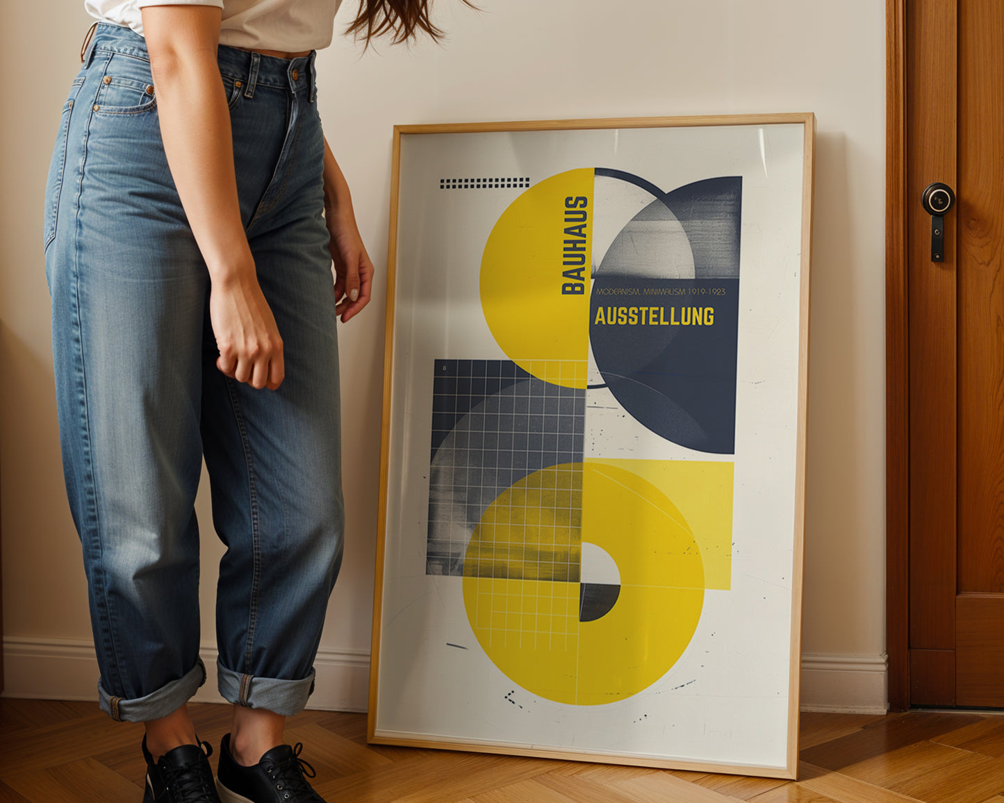 Bauhaus Ausstellung Poster – Modernist Geometric Architecture Art Print