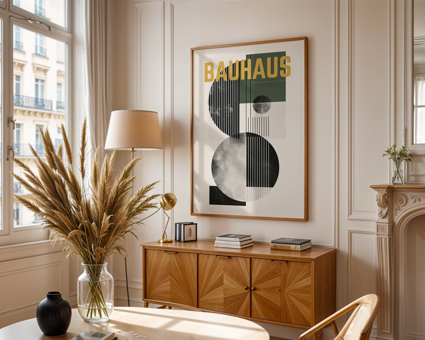Bauhaus Modernism 1919–1923 Poster – Mid Century Geometric Wall Art