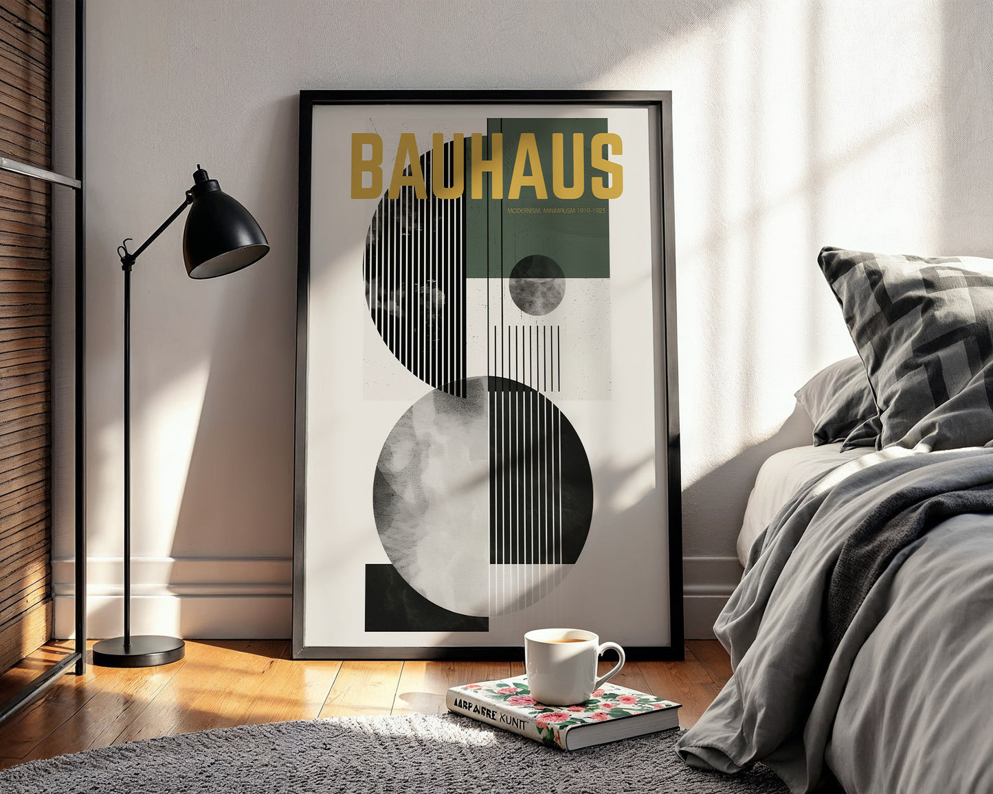 Bauhaus Modernism 1919–1923 Poster – Mid Century Geometric Wall Art