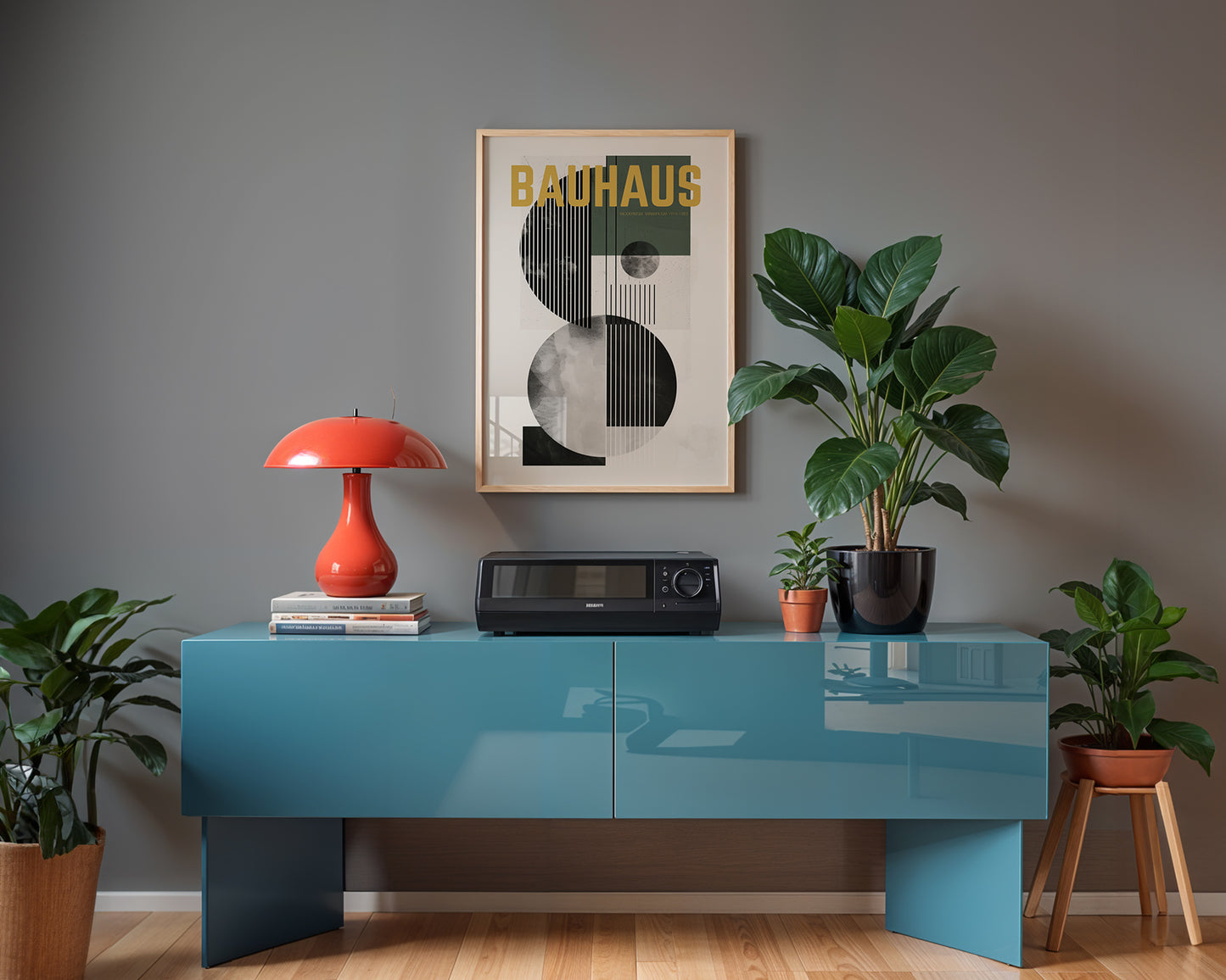 Bauhaus Modernism 1919–1923 Poster – Mid Century Geometric Wall Art