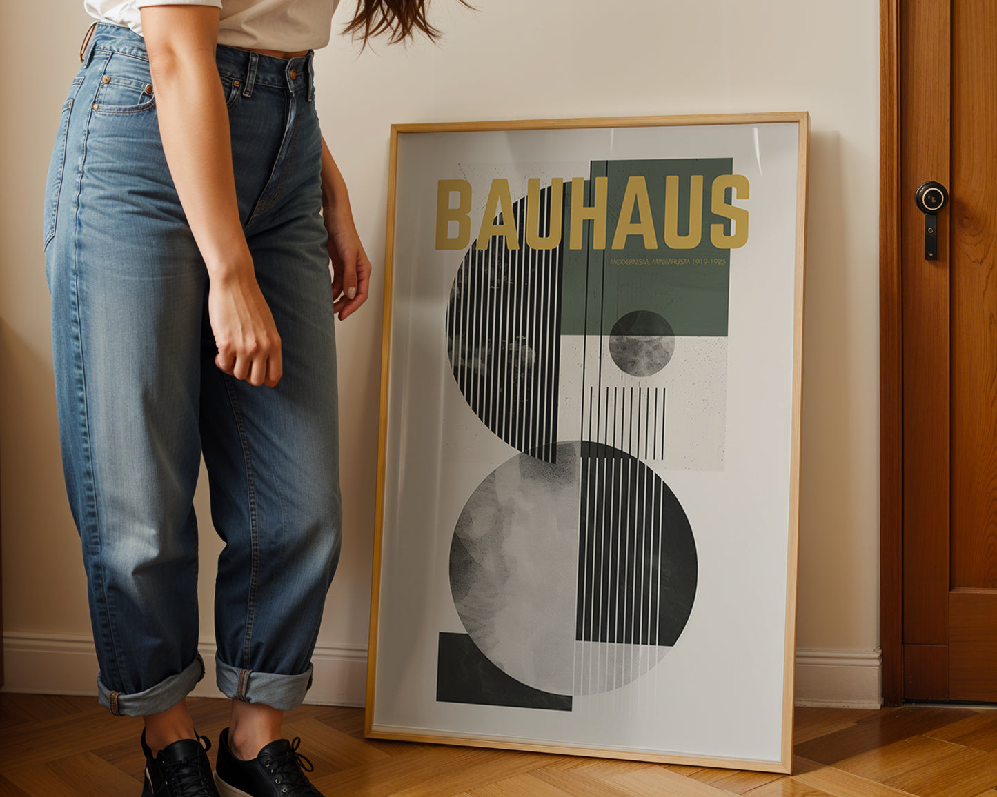 Bauhaus Modernism 1919–1923 Poster – Mid Century Geometric Wall Art