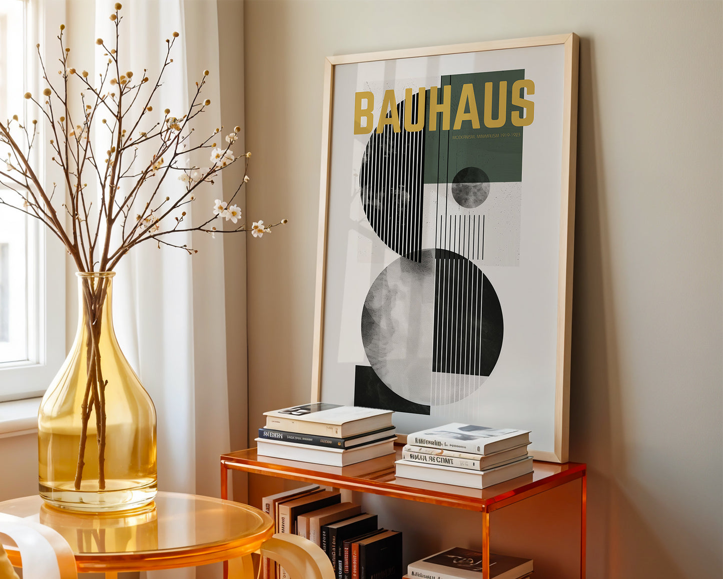 Bauhaus Modernism 1919–1923 Poster – Mid Century Geometric Wall Art