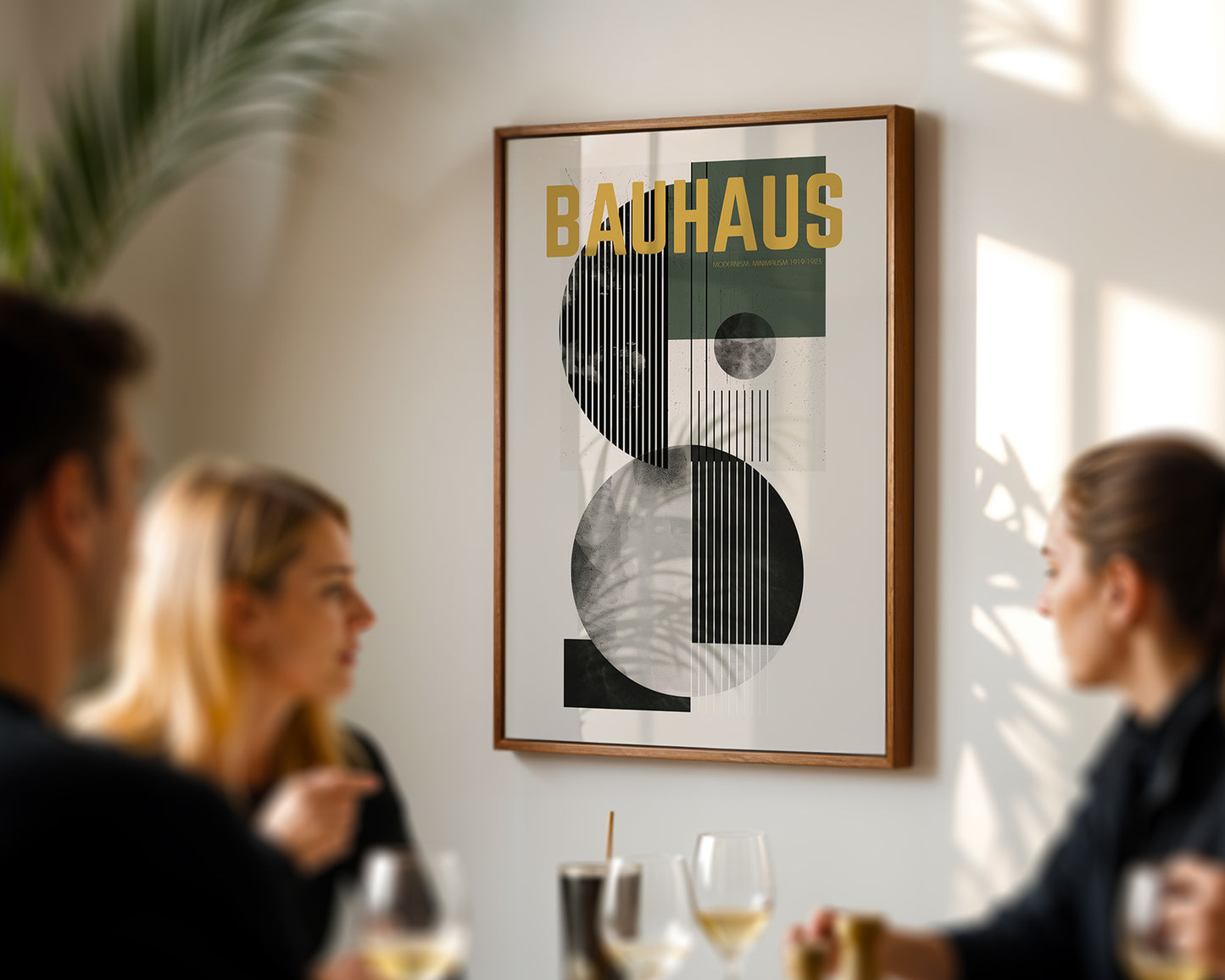 Bauhaus Modernism 1919–1923 Poster – Mid Century Geometric Wall Art