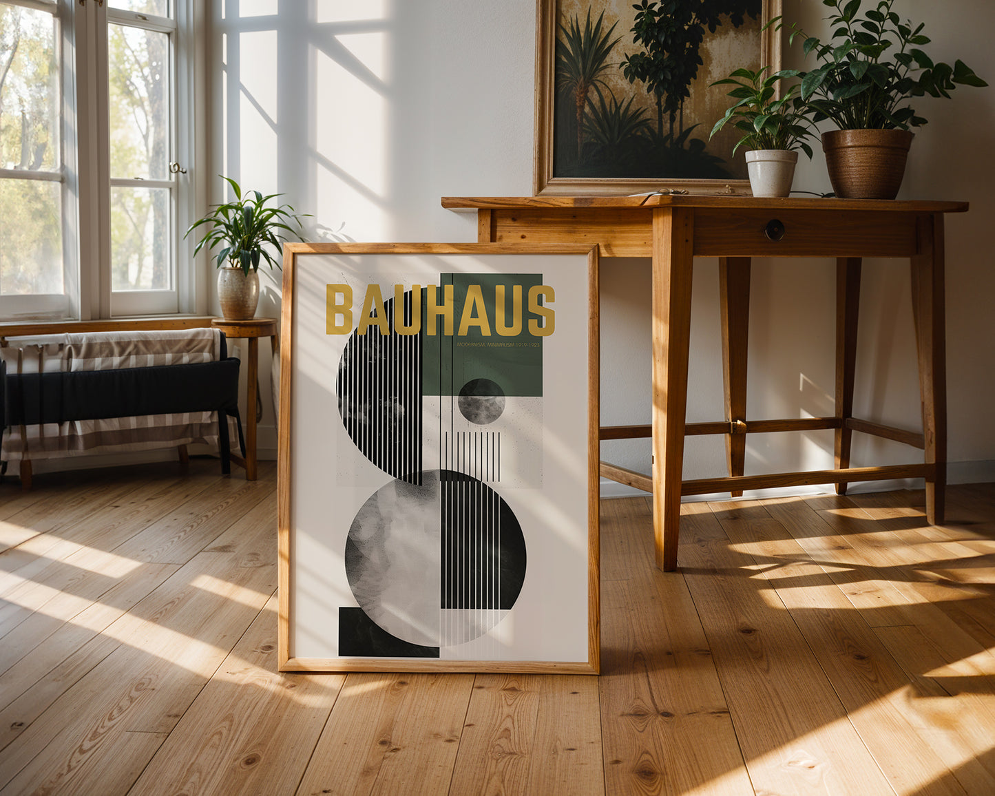 Bauhaus Modernism 1919–1923 Poster – Mid Century Geometric Wall Art