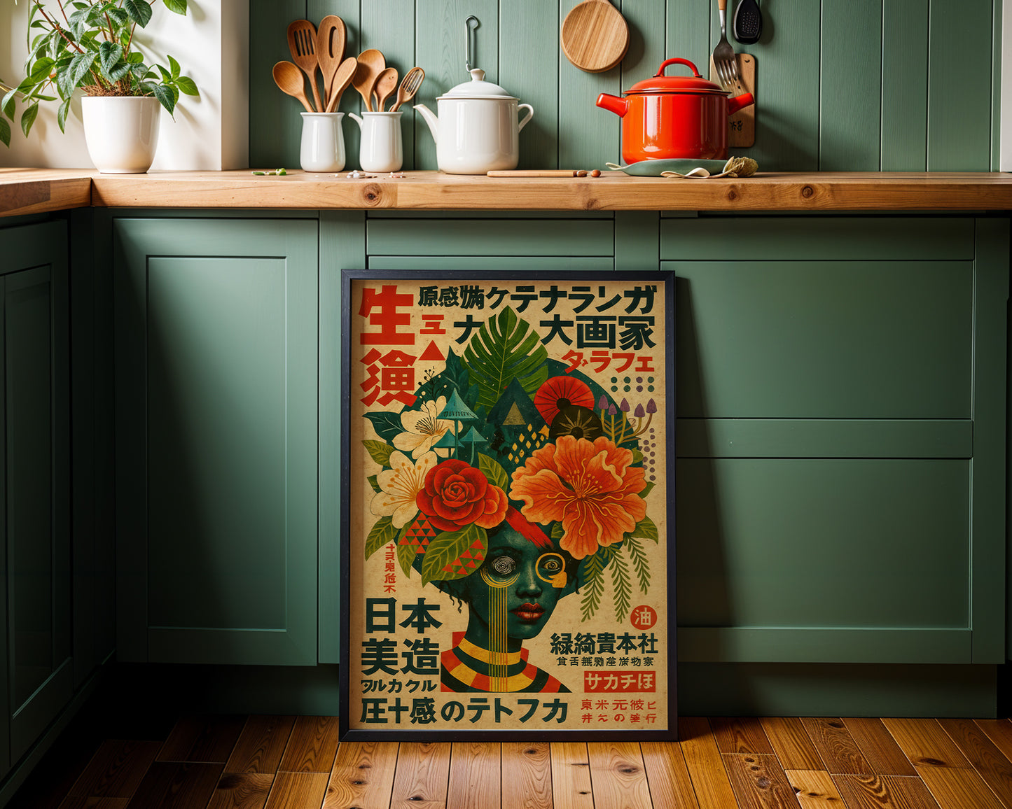 White Lotus — Japanese Botanical Portrait | Vintage Art Print | Contemporary Wall Art