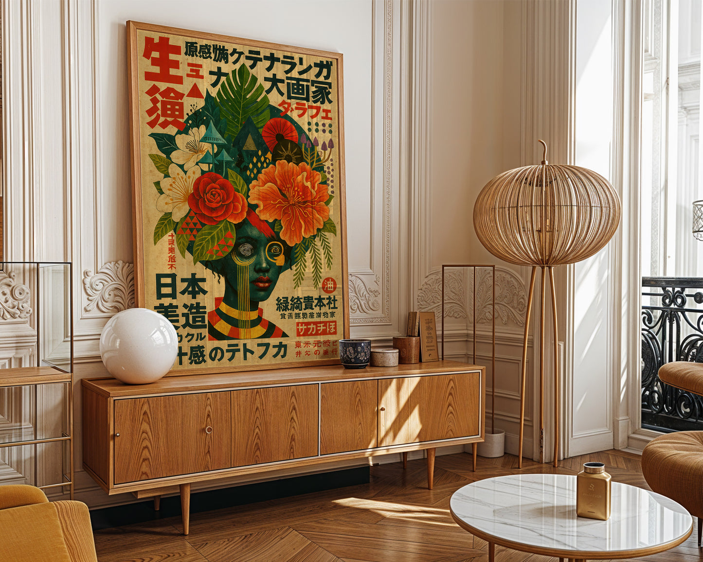 White Lotus — Japanese Botanical Portrait | Vintage Art Print | Contemporary Wall Art