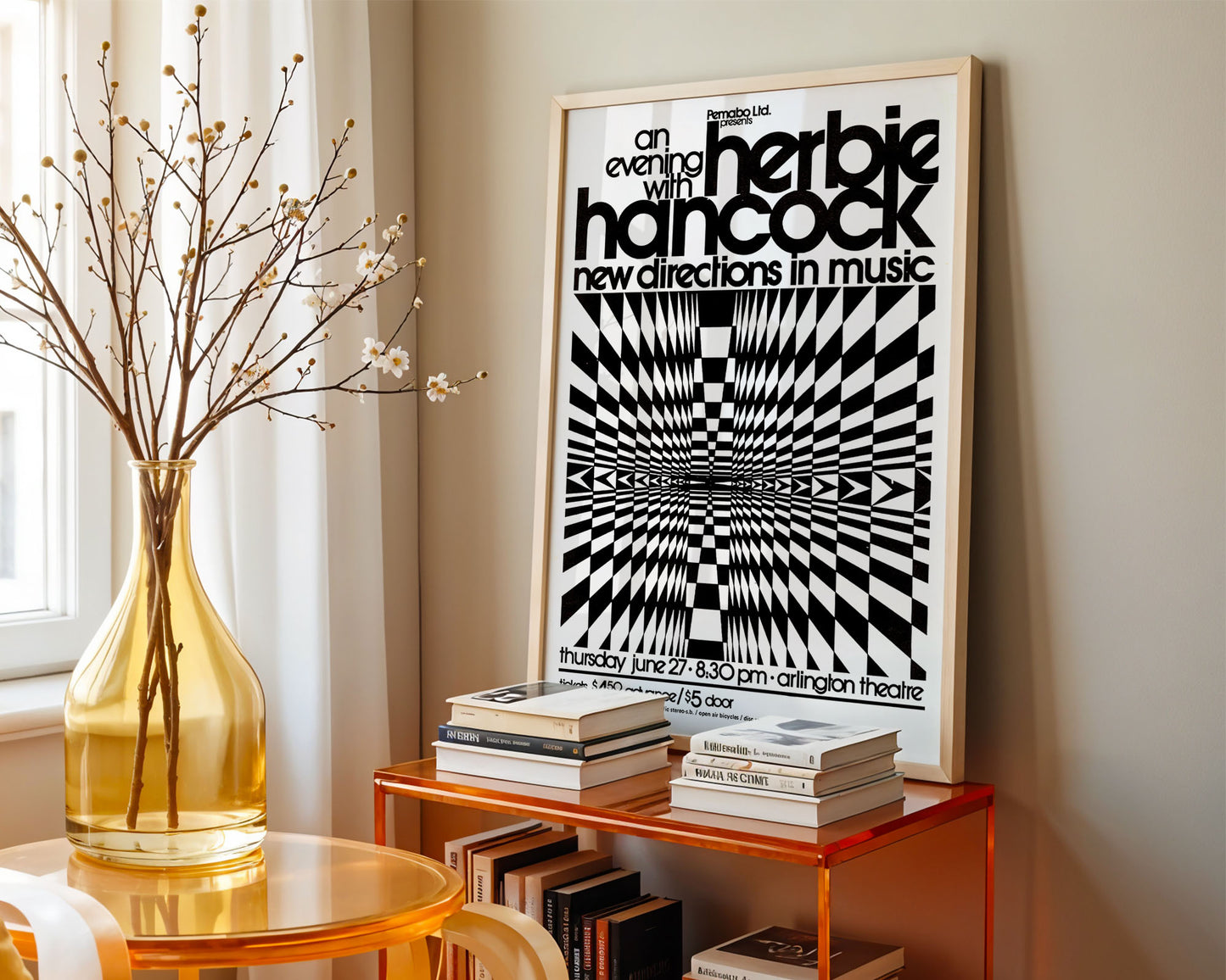 Herbie Hancock New Directions in Music Poster – Vintage Jazz Art