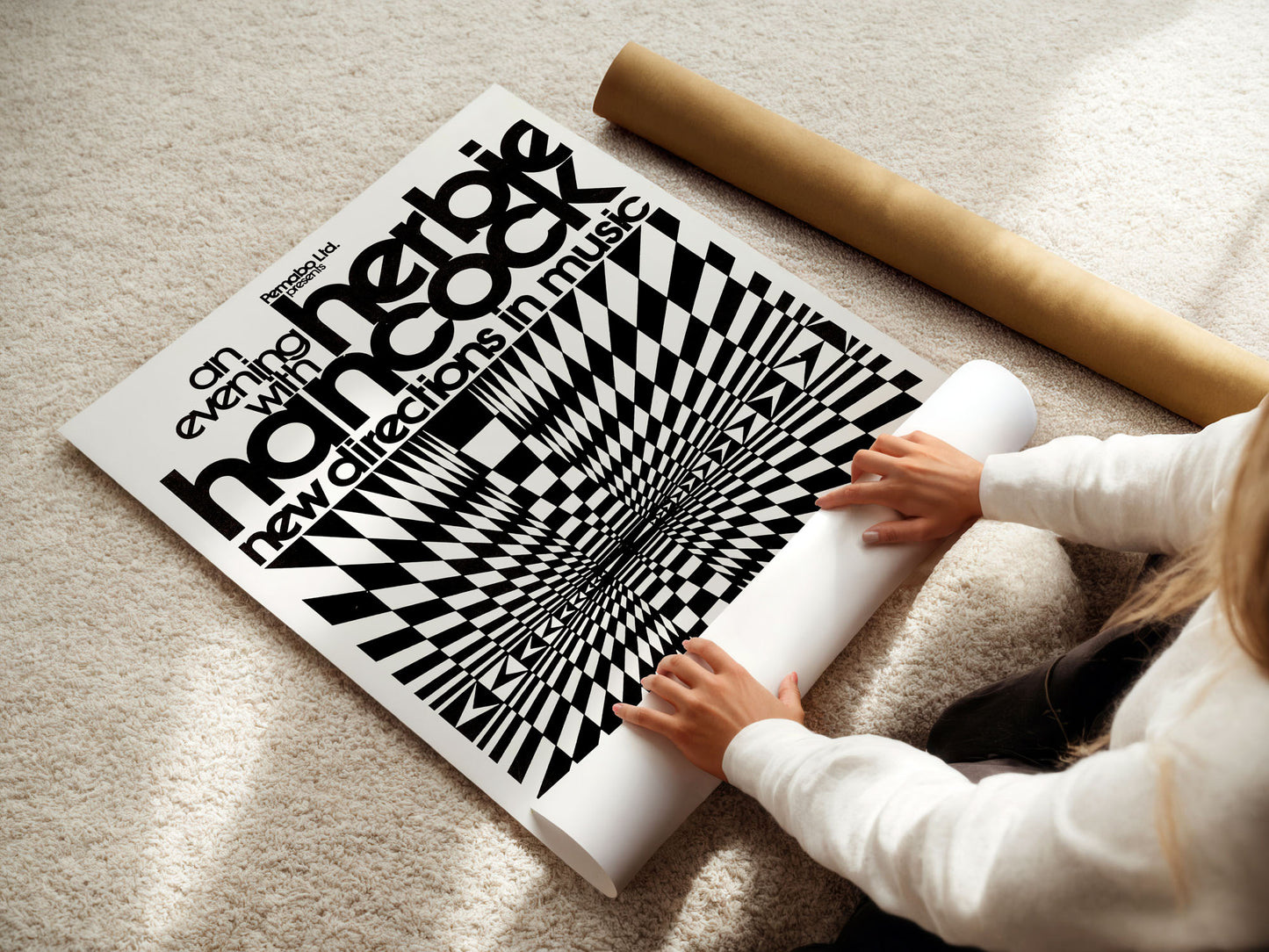 Herbie Hancock New Directions in Music Poster – Vintage Jazz Art