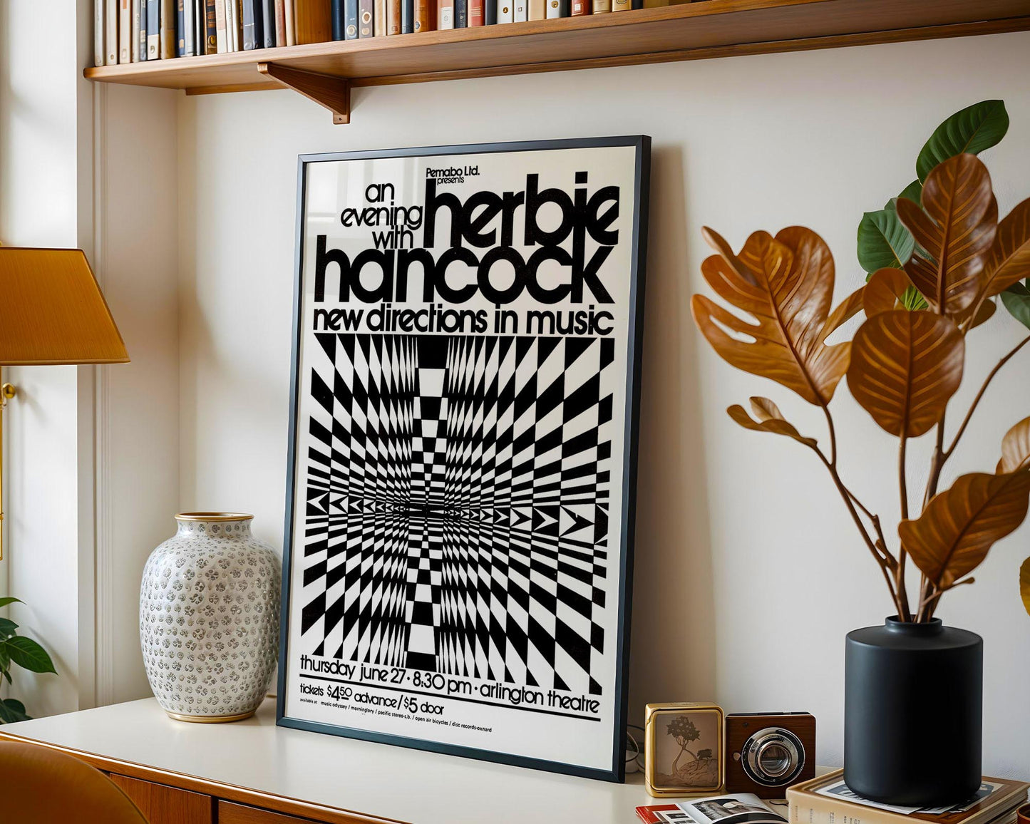 Herbie Hancock New Directions in Music Poster – Vintage Jazz Art