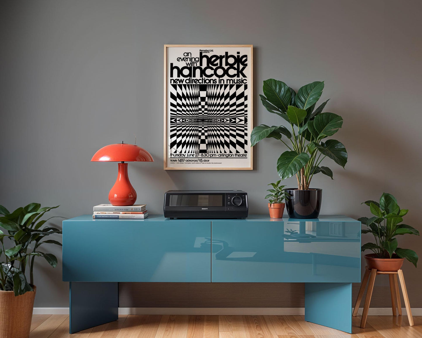 Herbie Hancock New Directions in Music Poster – Vintage Jazz Art