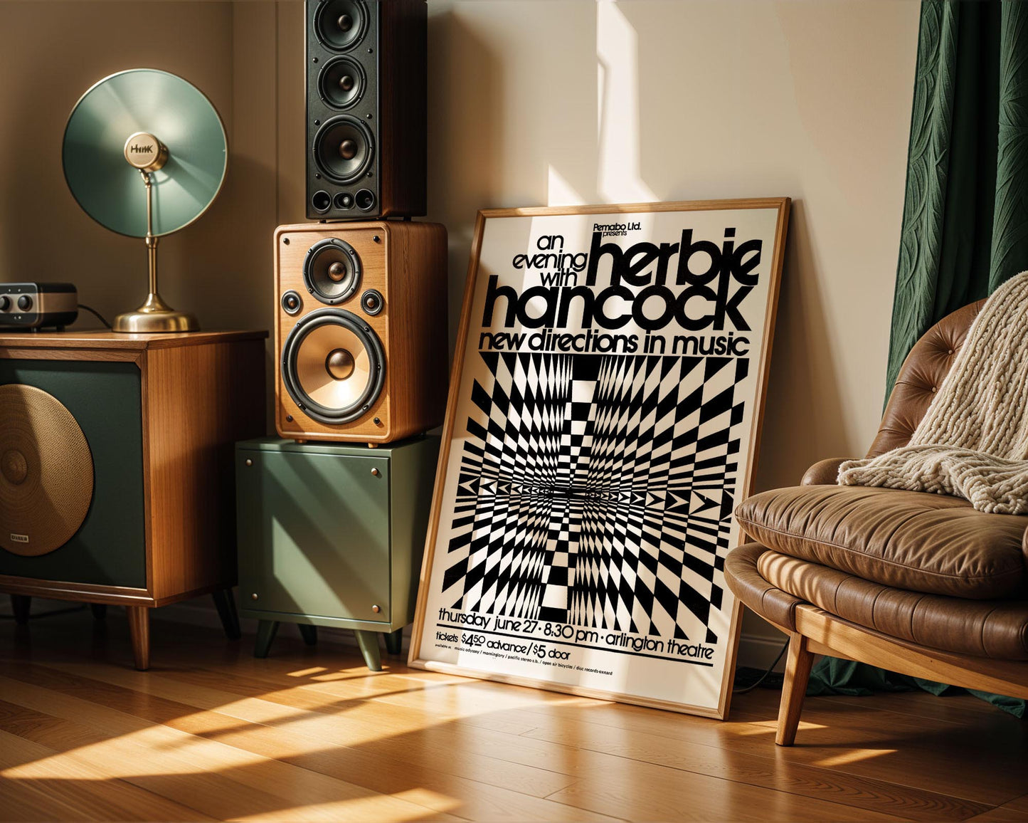 Herbie Hancock New Directions in Music Poster – Vintage Jazz Art