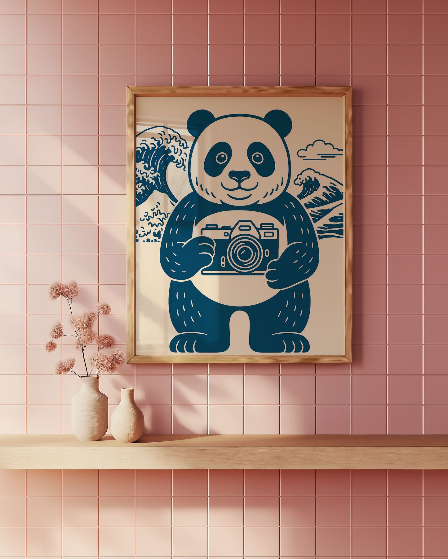 The Great Shot — Panda Photographer Japanese Art Print
