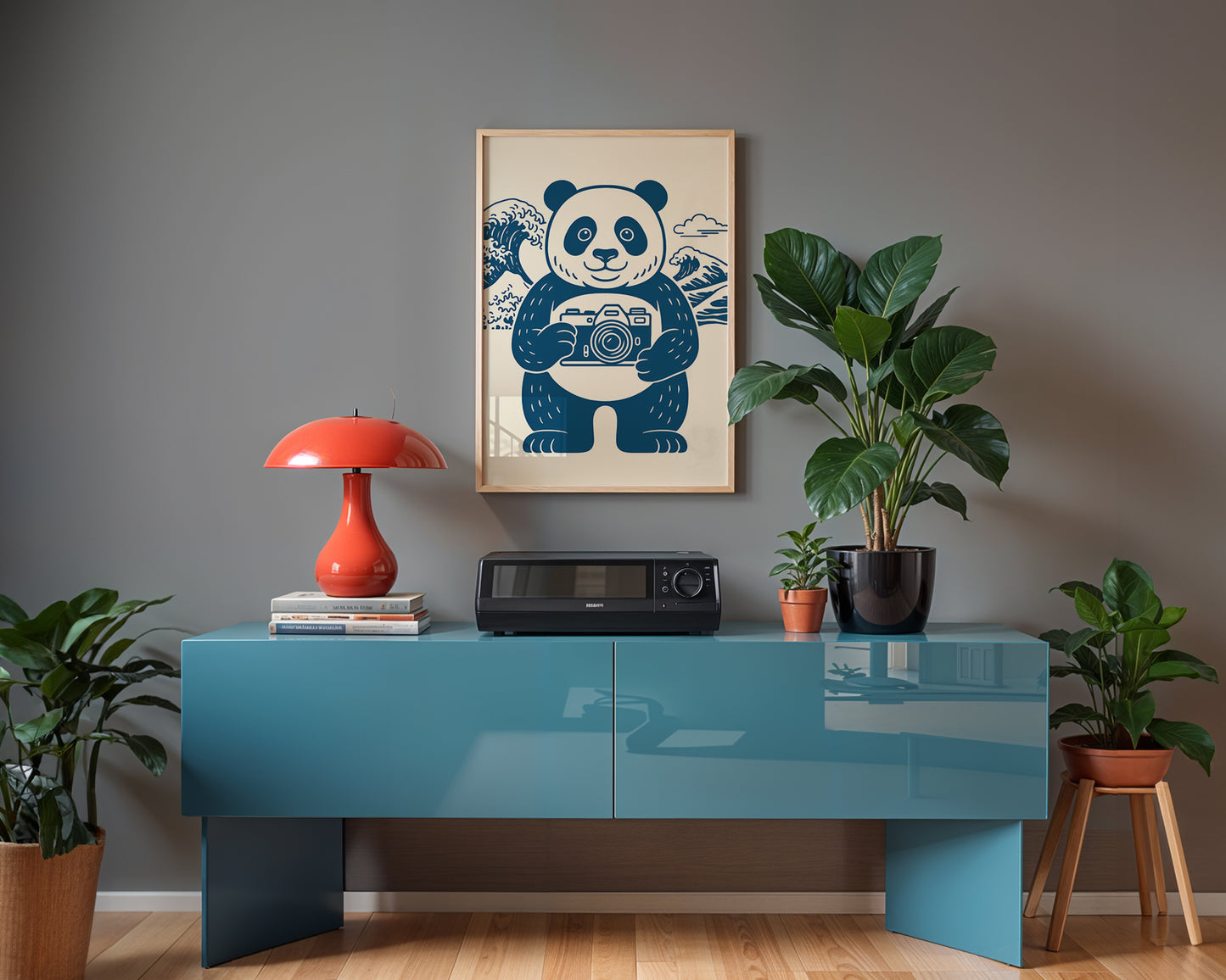 The Great Shot — Panda Photographer Japanese Art Print