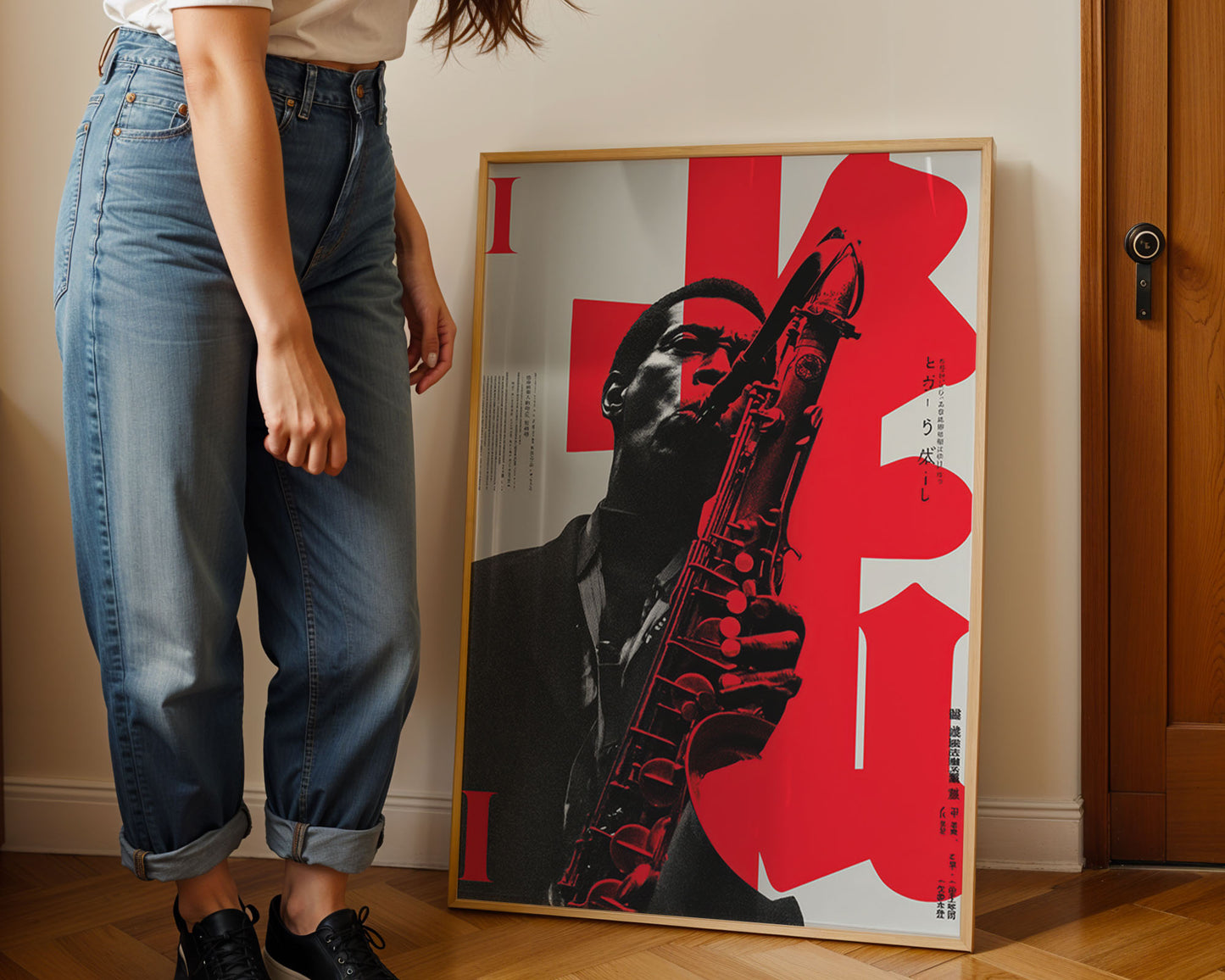 John Coltrane – Japanese Jazz Poster (Afro Blue Era)