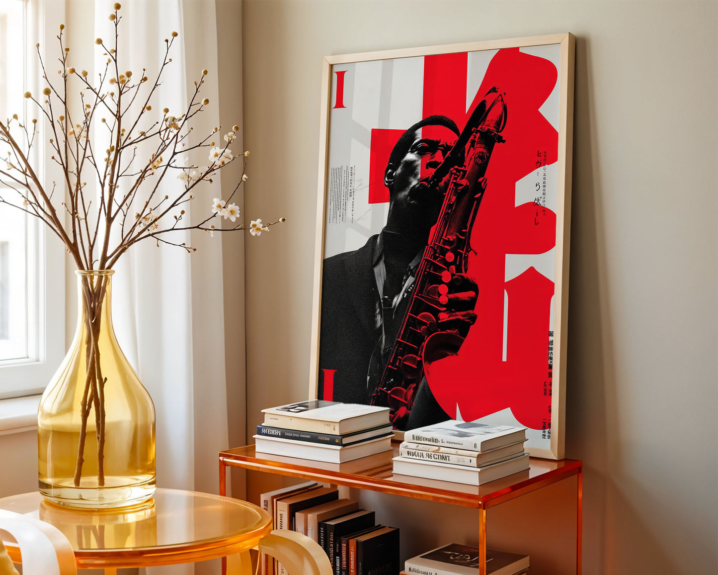 John Coltrane – Japanese Jazz Poster (Afro Blue Era)