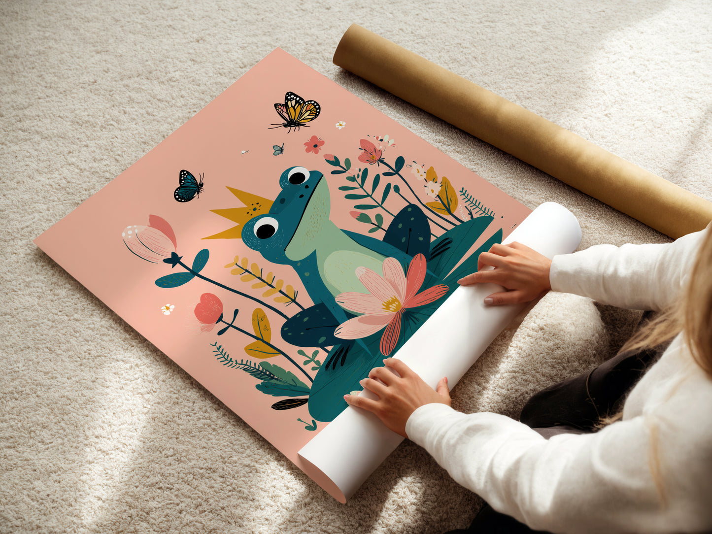 The Frog Prince — Botanical Frog Art Print