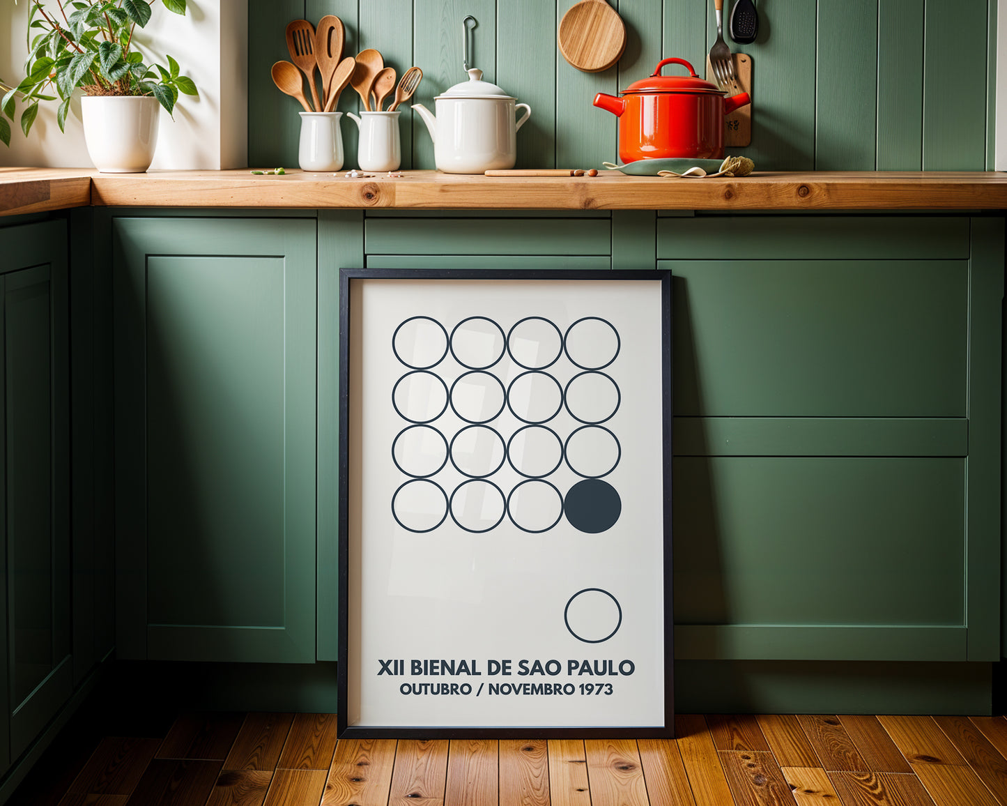 São Paulo Bienal 1973 Poster – Mid Century Modern Exhibition Wall Art