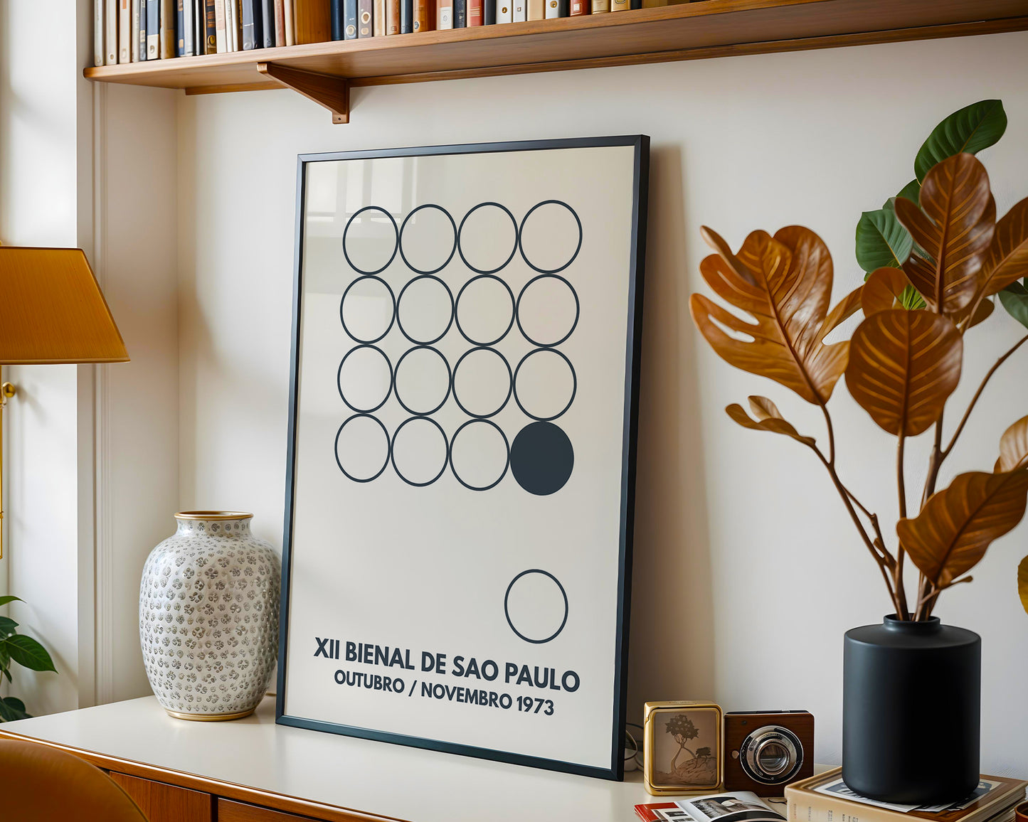São Paulo Bienal 1973 Poster – Mid Century Modern Exhibition Wall Art