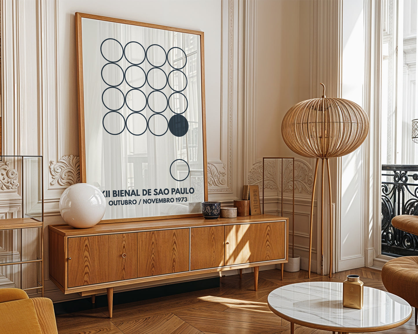 São Paulo Bienal 1973 Poster – Mid Century Modern Exhibition Wall Art