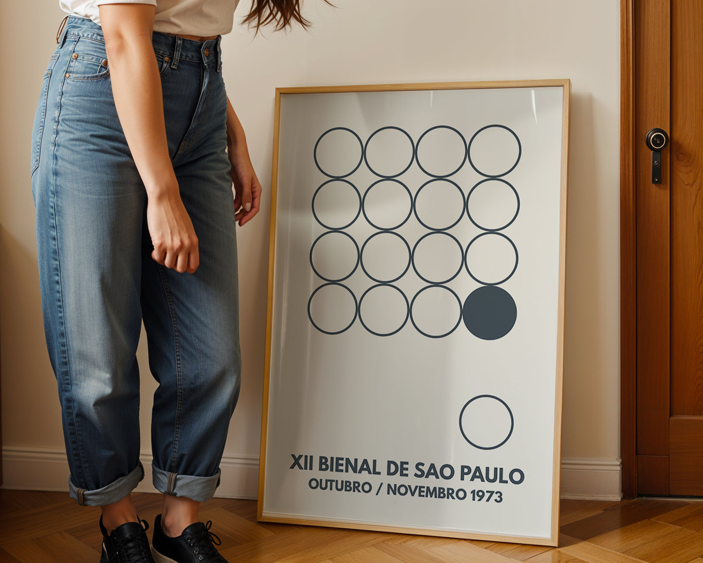 São Paulo Bienal 1973 Poster – Mid Century Modern Exhibition Wall Art