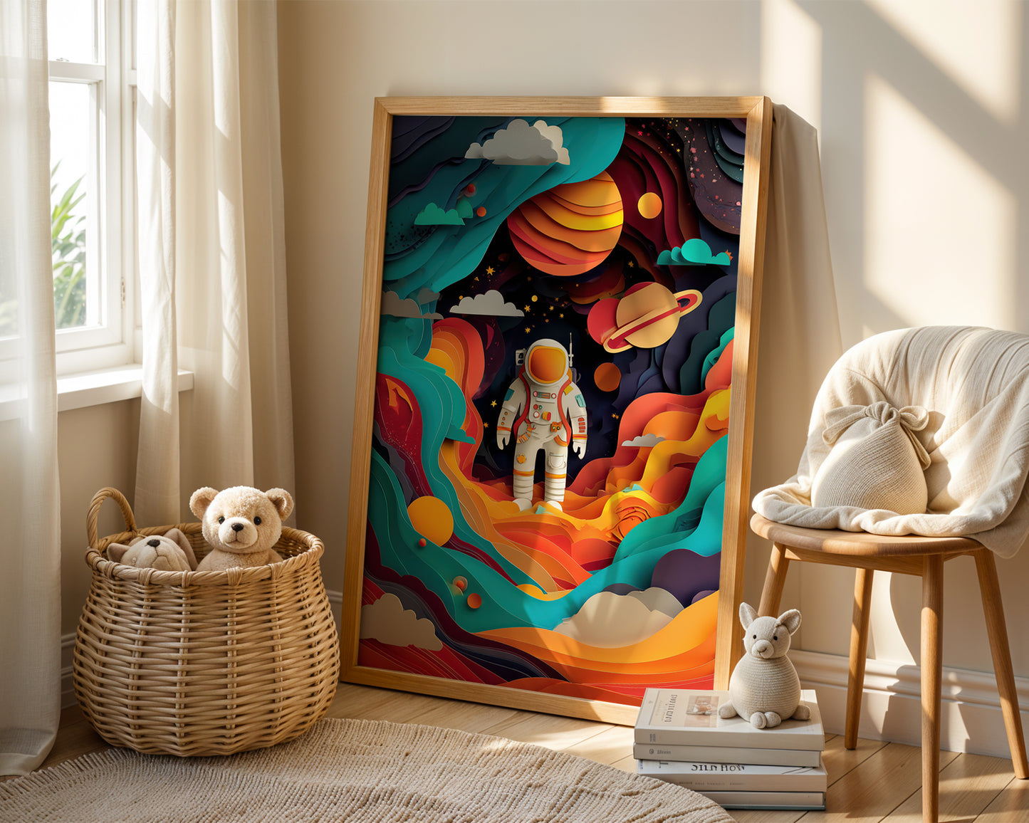 Astronaut - Cosmic Astronaut Print – Contemporary Space Wall Art