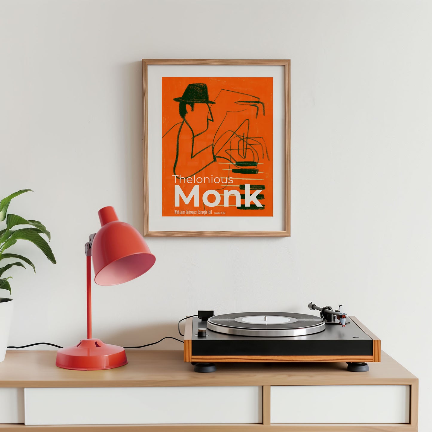 Thelonious Monk at Carnegie Hall 1957 – Modern Jazz Poster Print