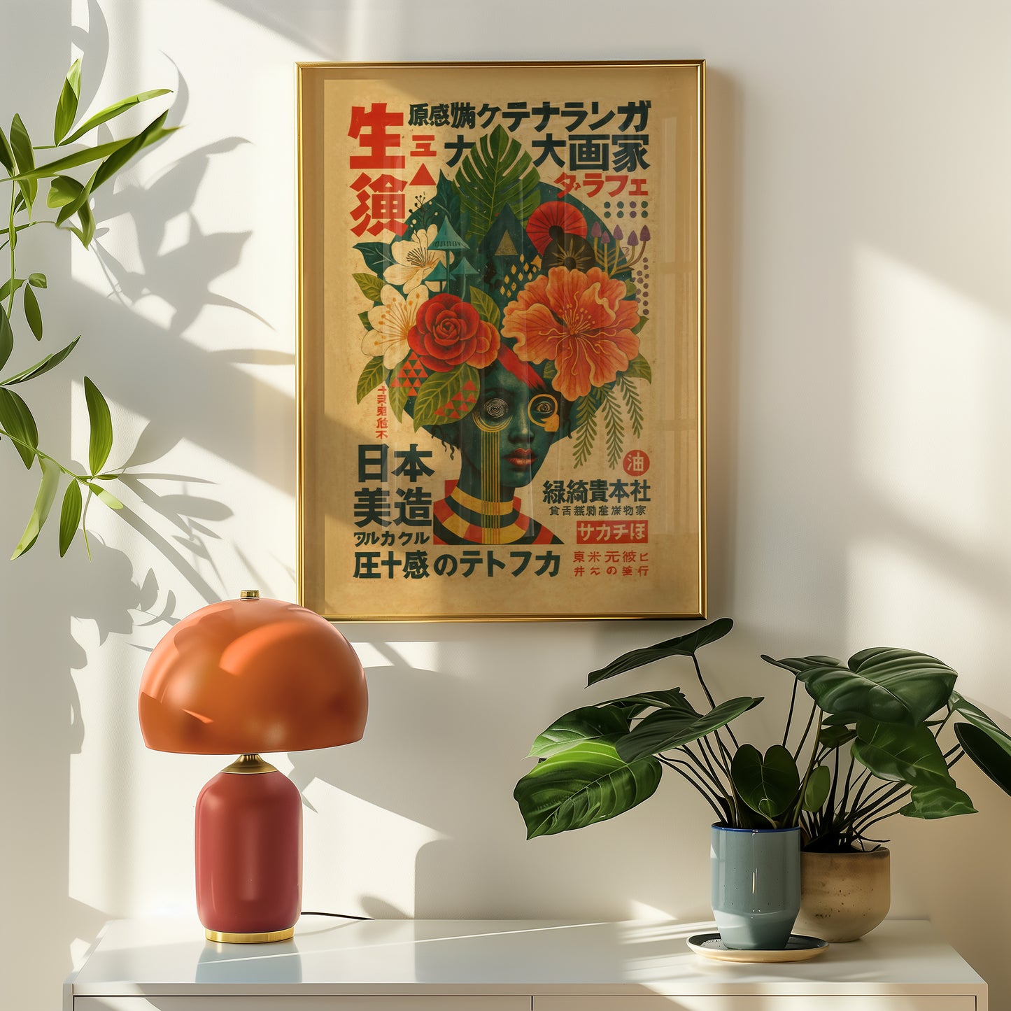 White Lotus — Japanese Botanical Portrait | Vintage Art Print | Contemporary Wall Art