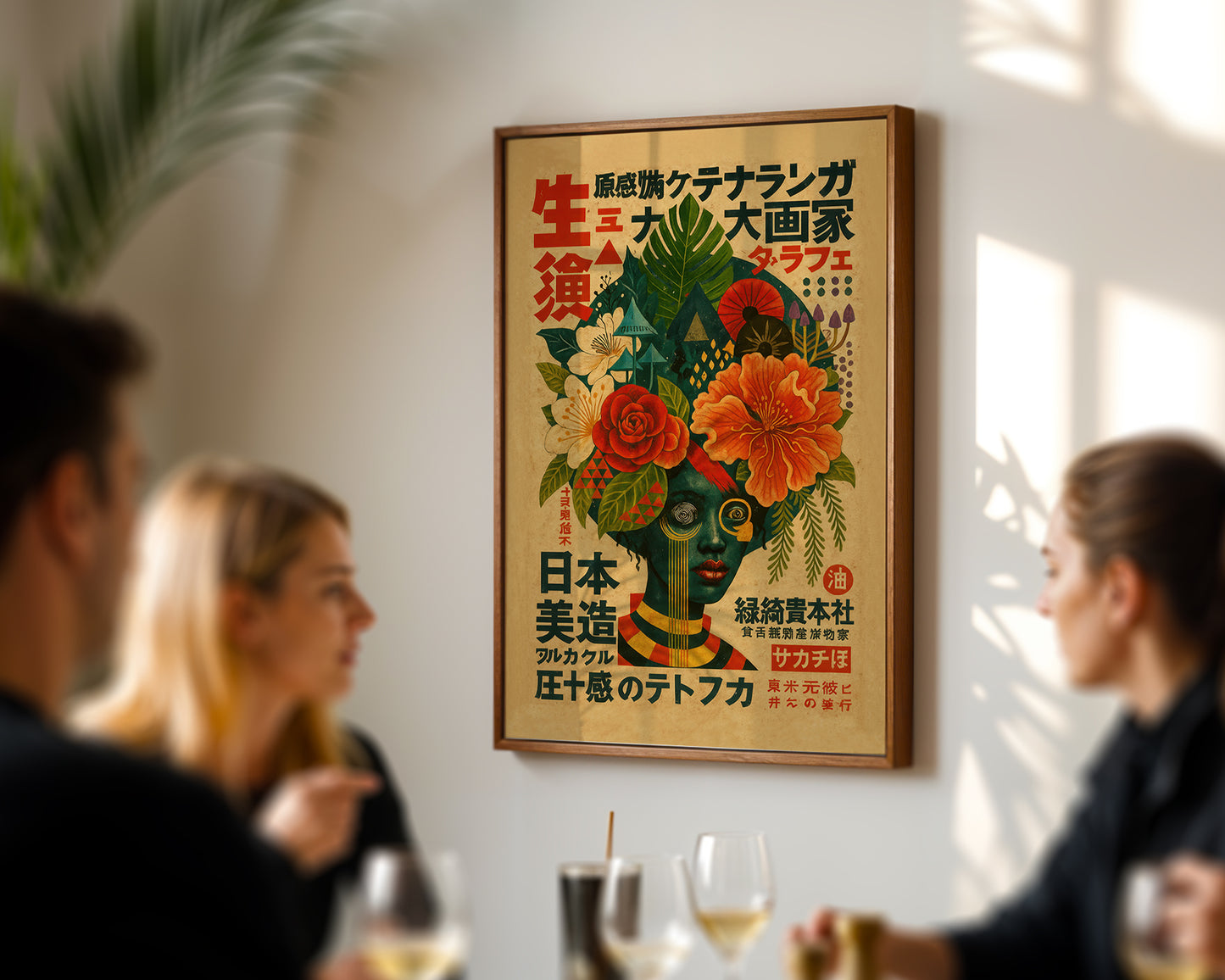 White Lotus — Japanese Botanical Portrait | Vintage Art Print | Contemporary Wall Art
