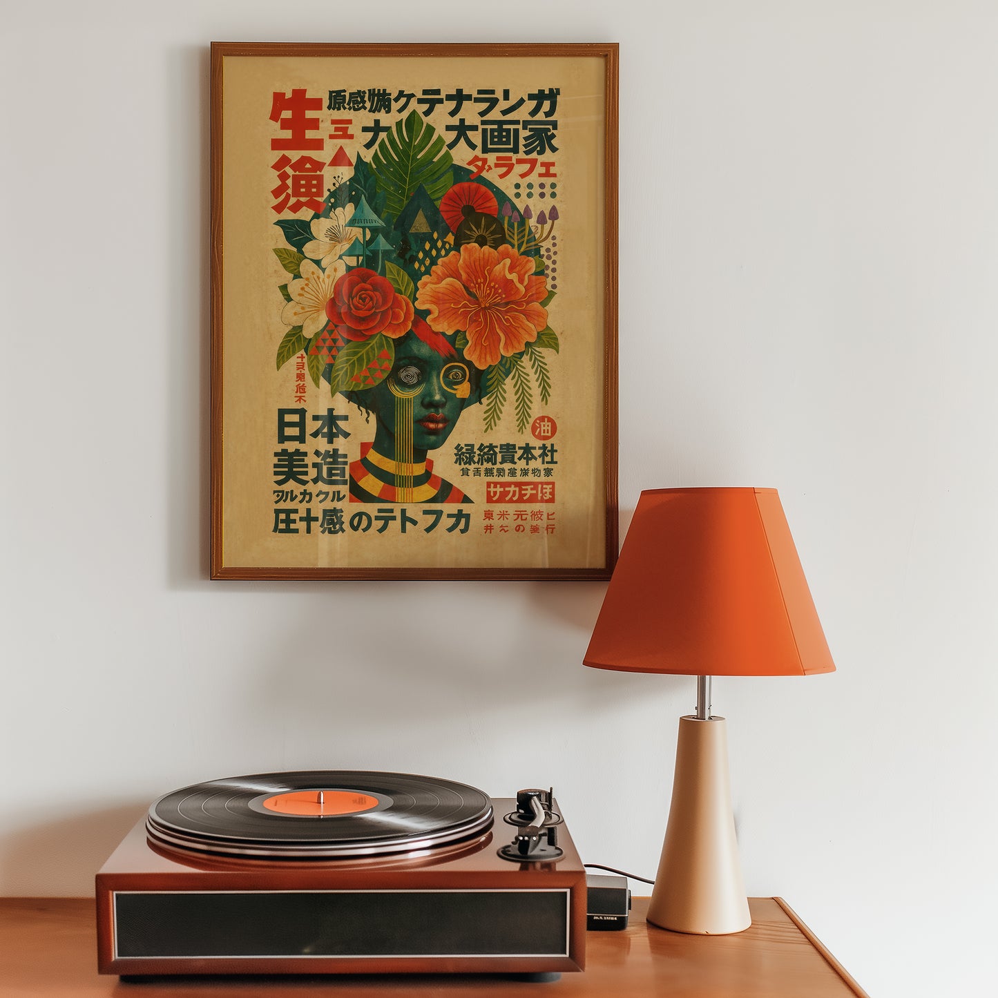White Lotus — Japanese Botanical Portrait | Vintage Art Print | Contemporary Wall Art