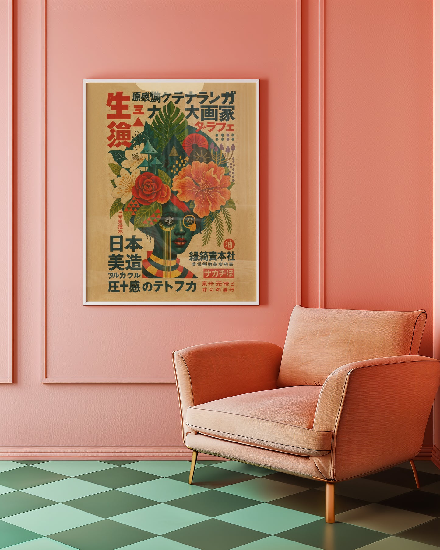 White Lotus — Japanese Botanical Portrait | Vintage Art Print | Contemporary Wall Art