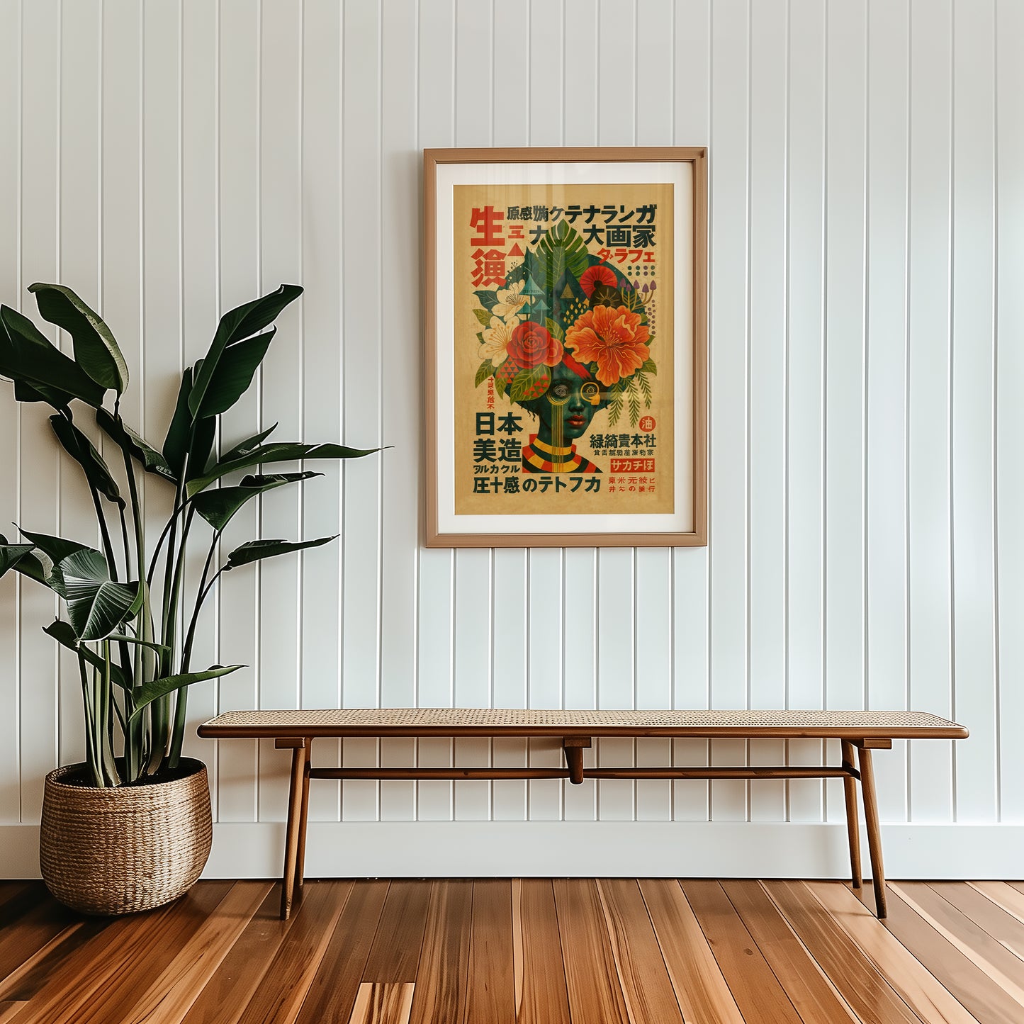 White Lotus — Japanese Botanical Portrait | Vintage Art Print | Contemporary Wall Art