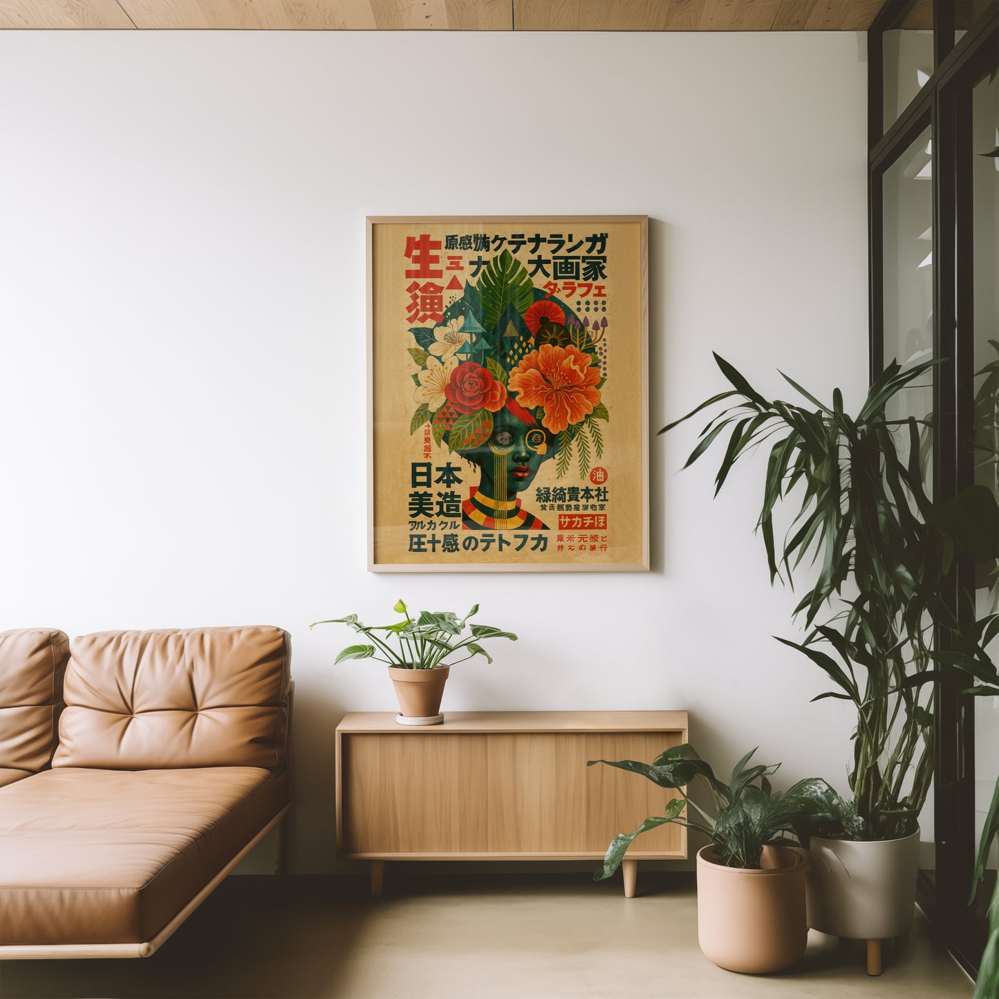 White Lotus — Japanese Botanical Portrait | Vintage Art Print | Contemporary Wall Art