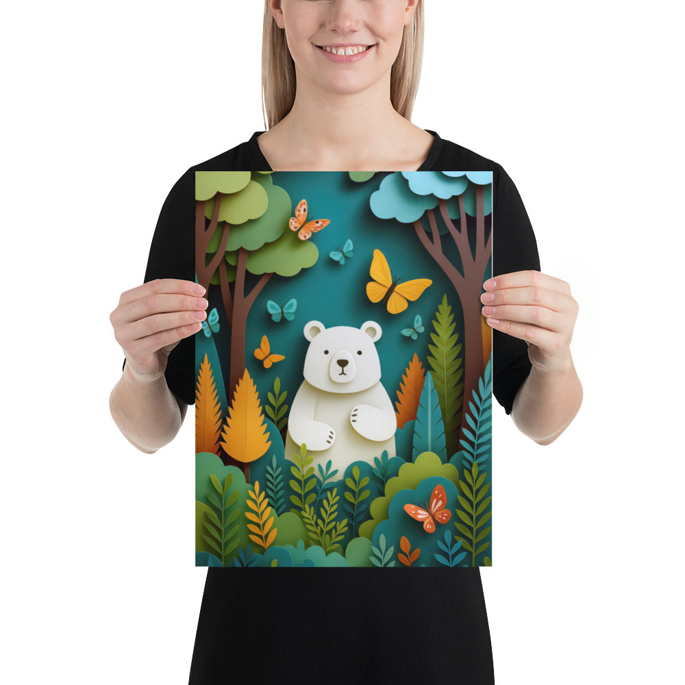 Polar bear 
nursery wall art print