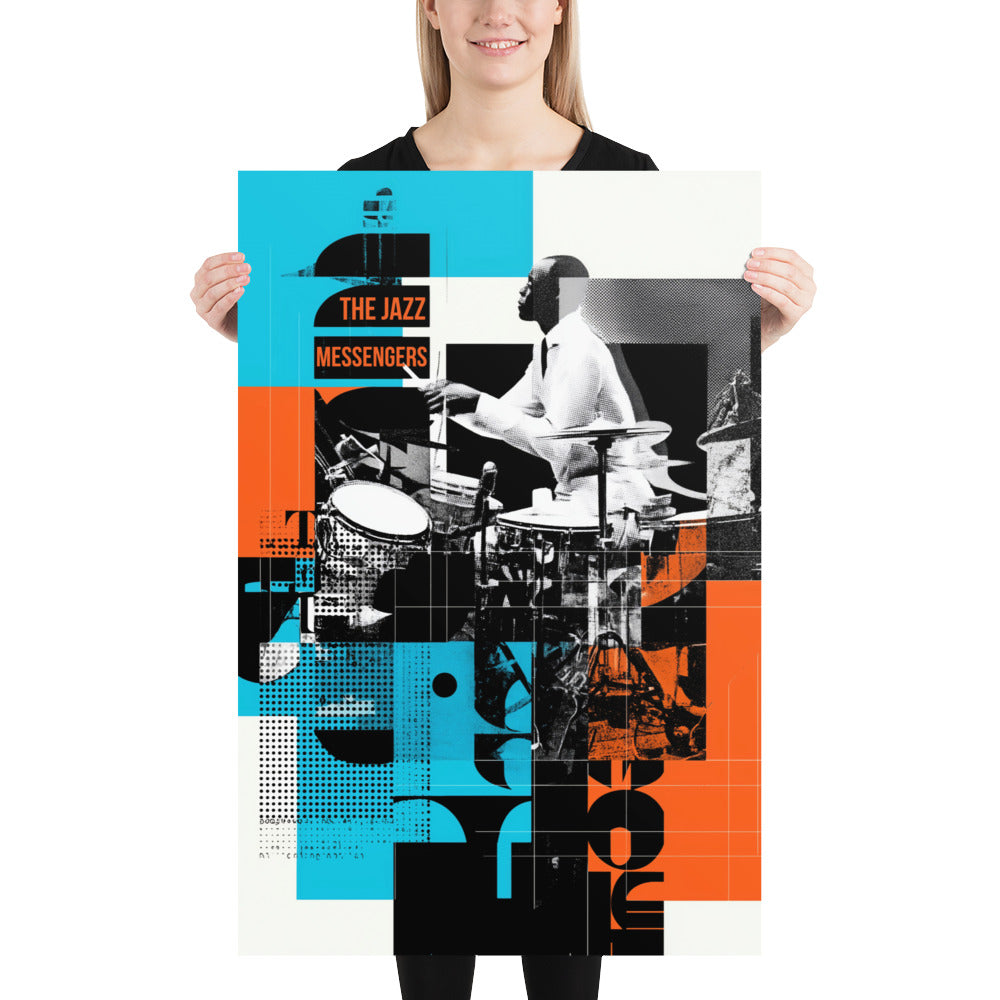 Jazz maximalist wall art poster
