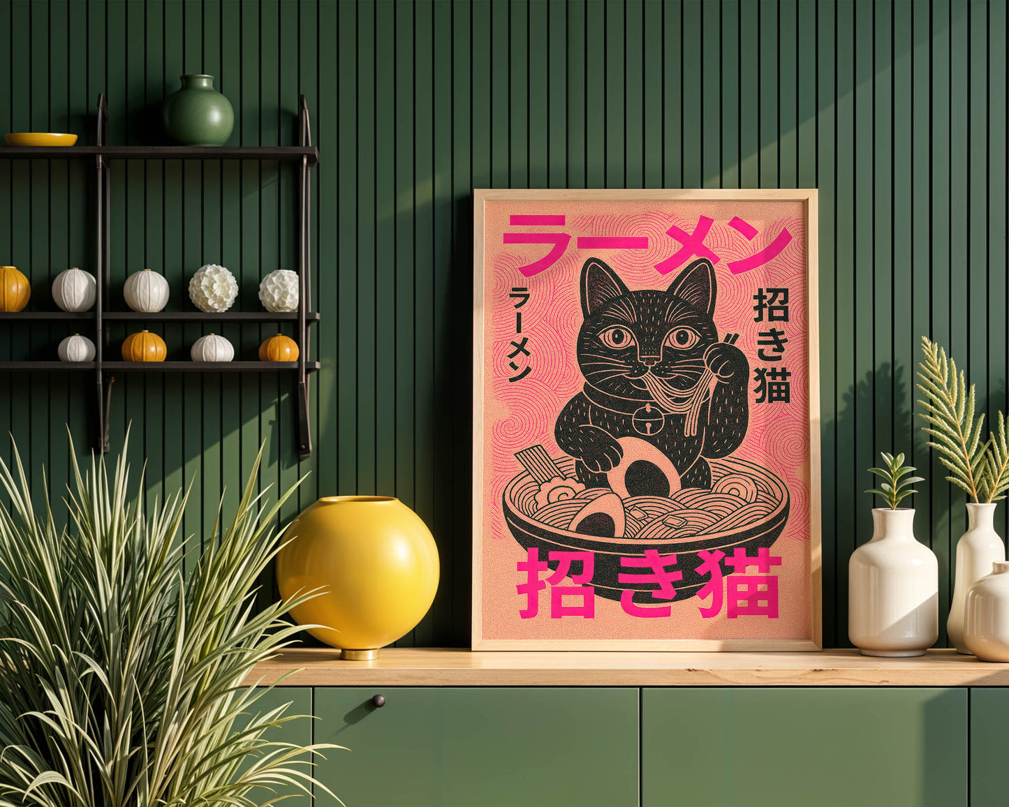 Maneki Ramen — Lucky Cat Japanese Art Print