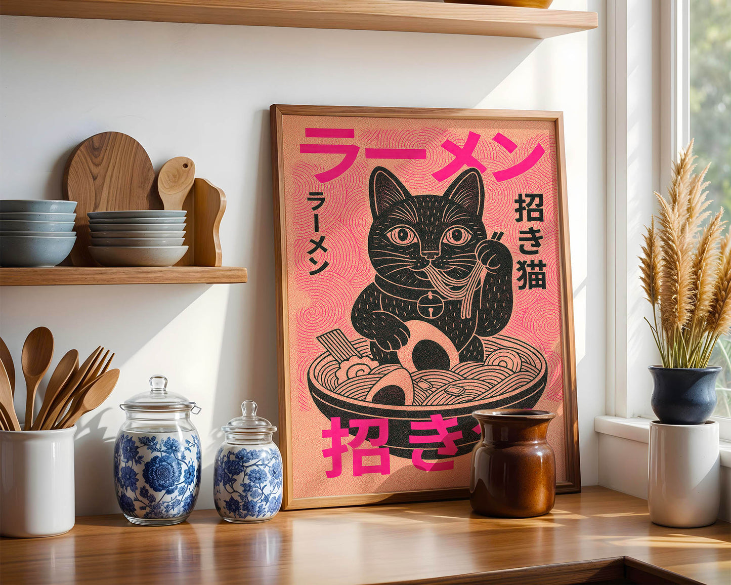 Maneki Ramen — Lucky Cat Japanese Art Print