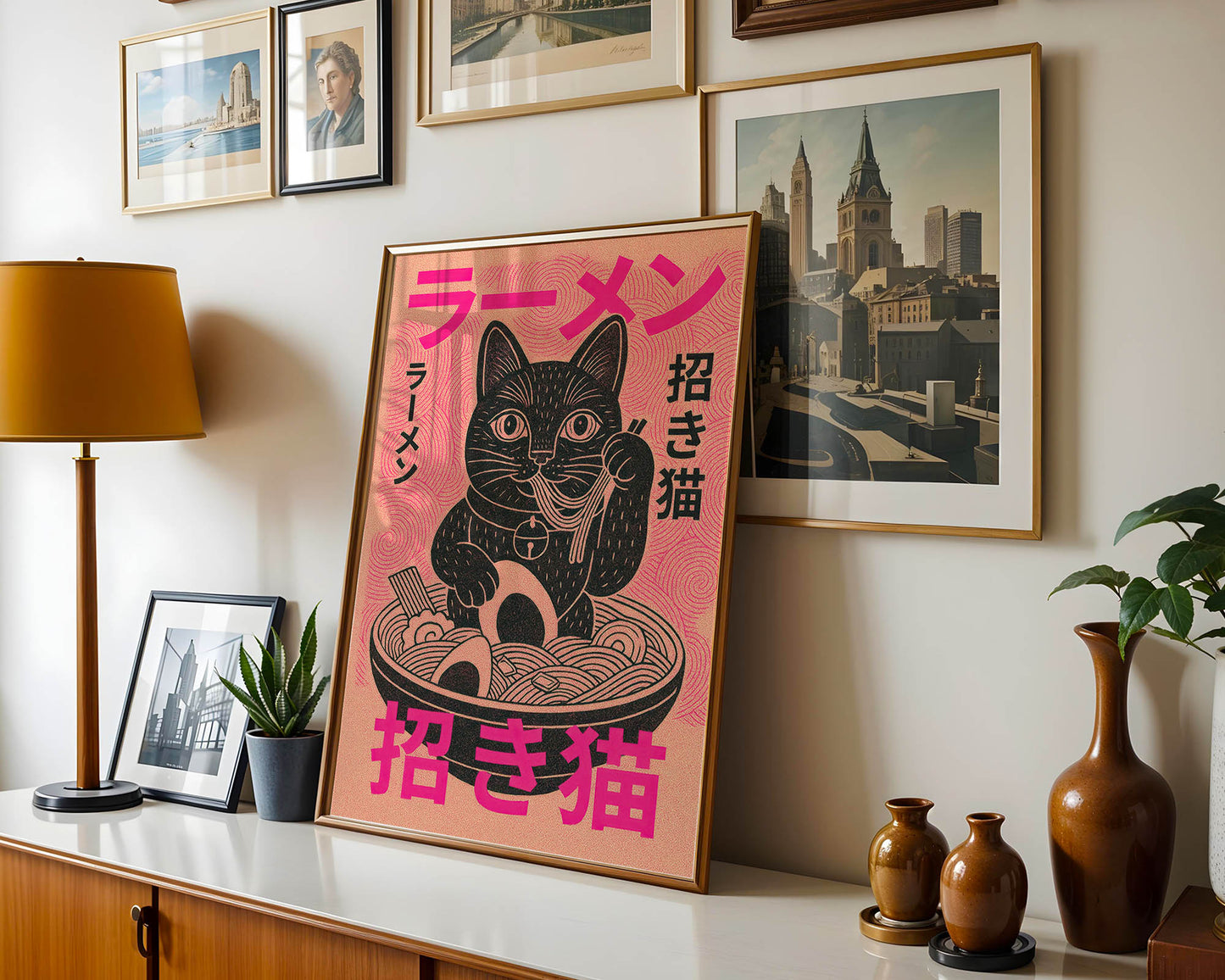 Maneki Ramen — Lucky Cat Japanese Art Print