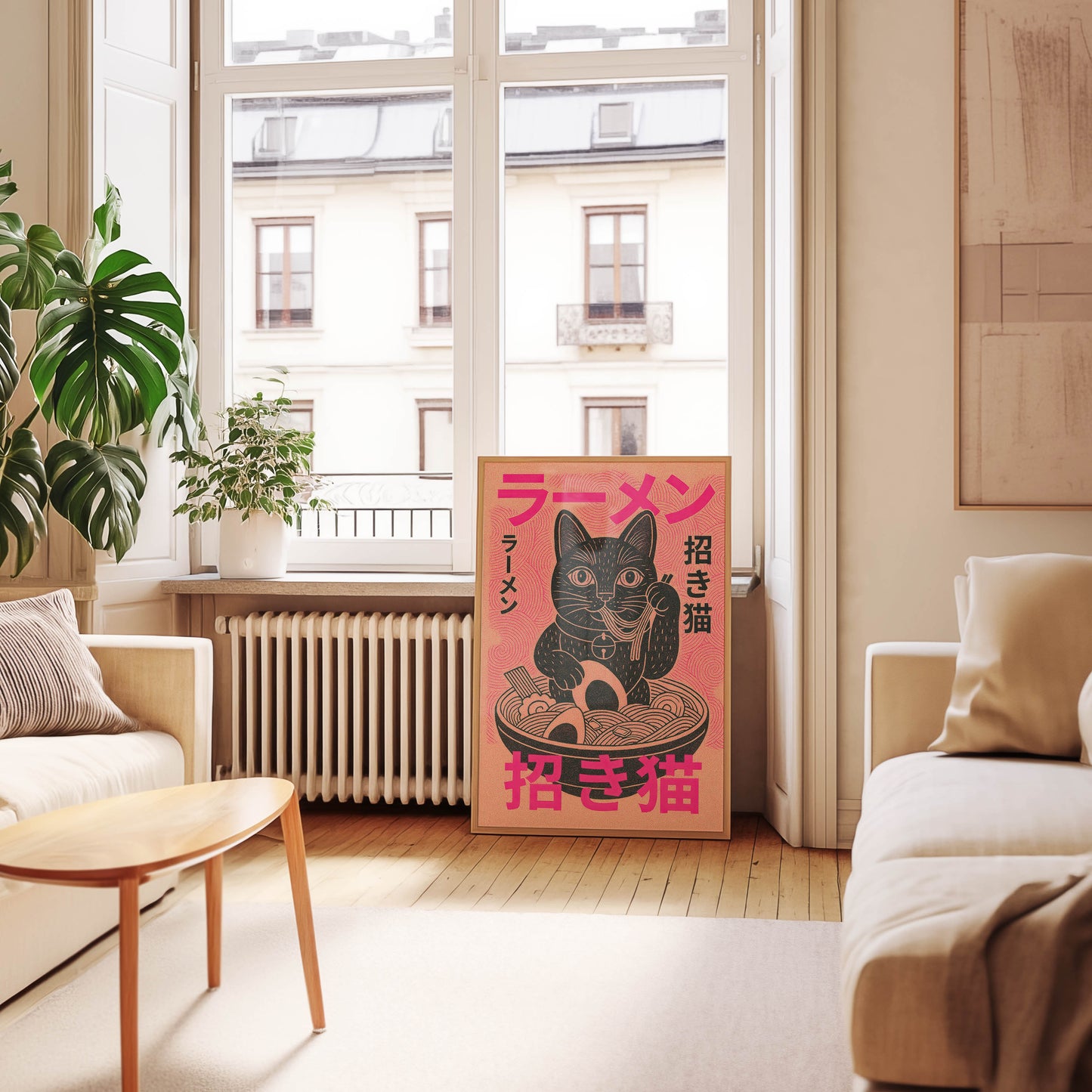 Maneki Ramen — Lucky Cat Japanese Art Print