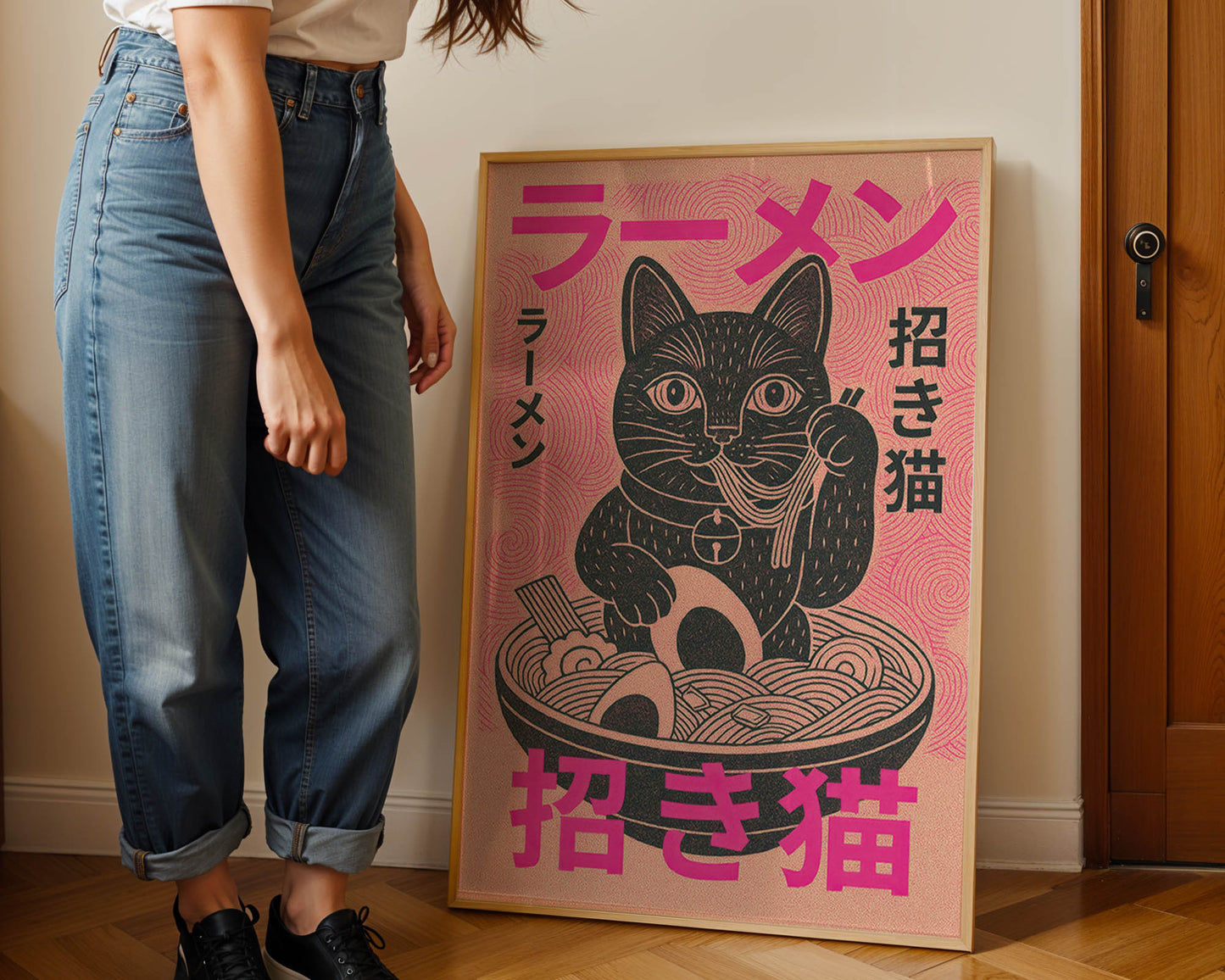 Maneki Ramen — Lucky Cat Japanese Art Print
