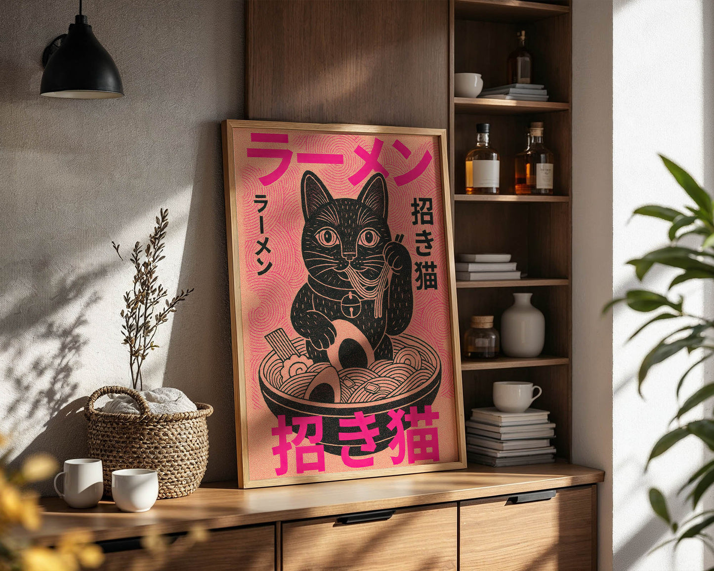 Maneki Ramen — Lucky Cat Japanese Art Print