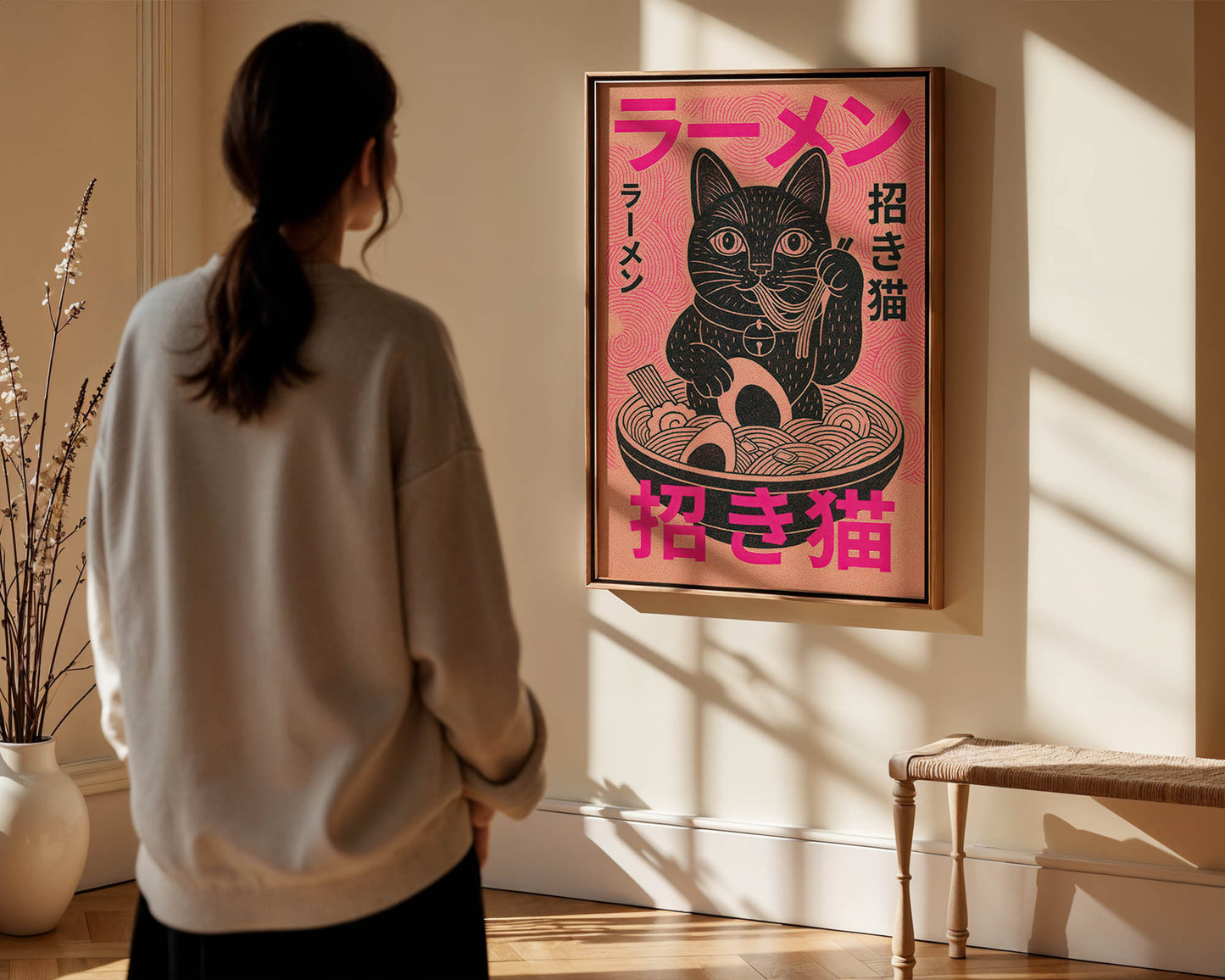 Maneki Ramen — Lucky Cat Japanese Art Print