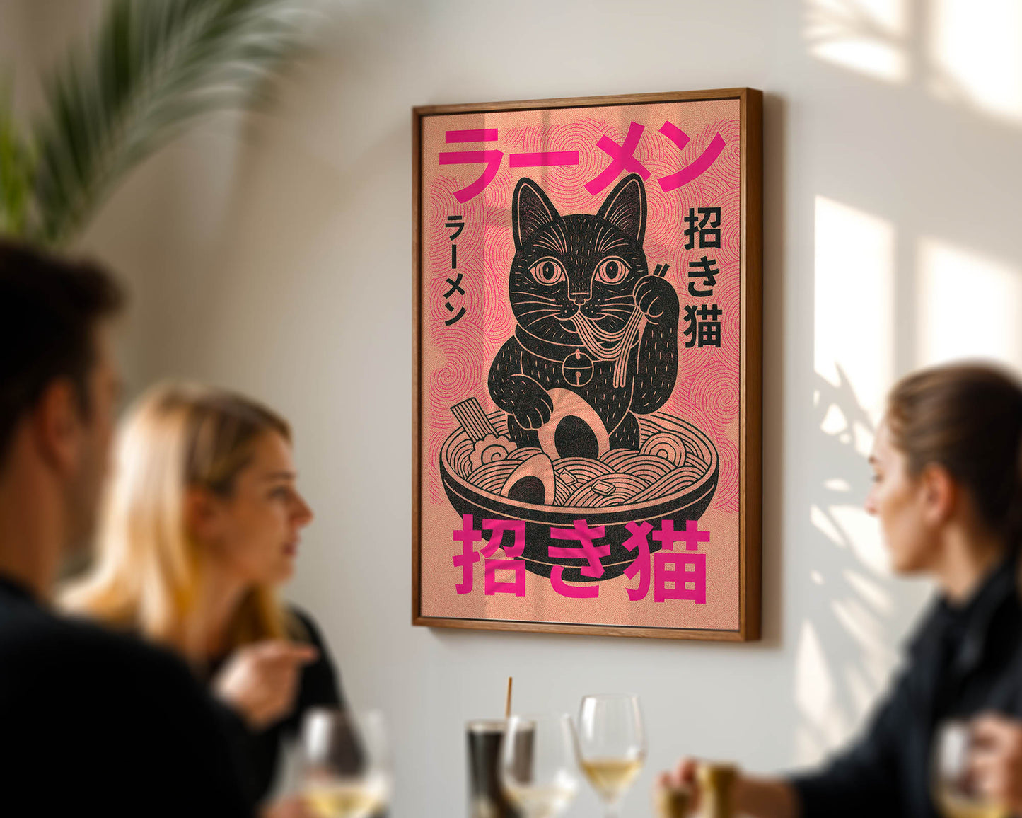 Maneki Ramen — Lucky Cat Japanese Art Print