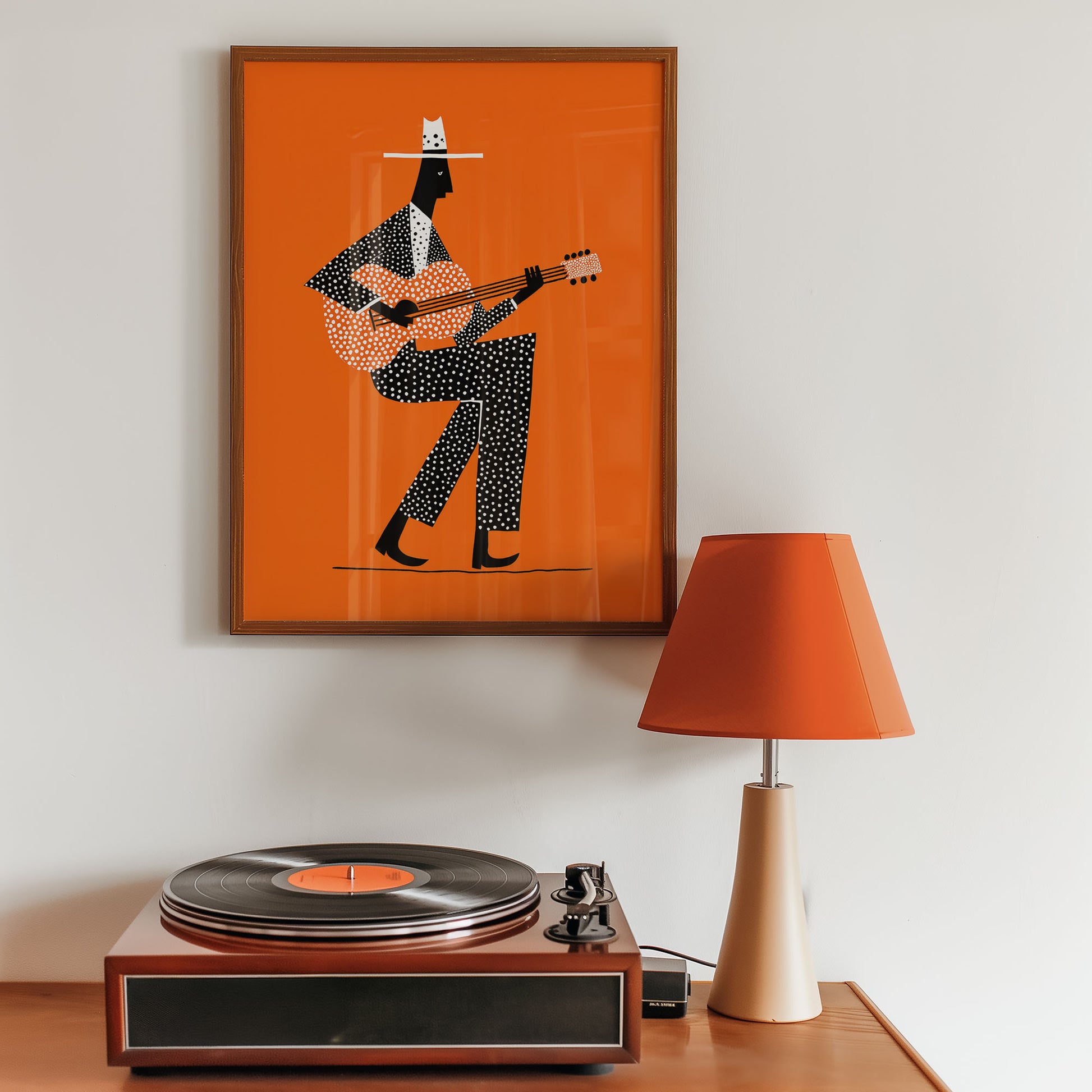 Jazz Guitarist print 