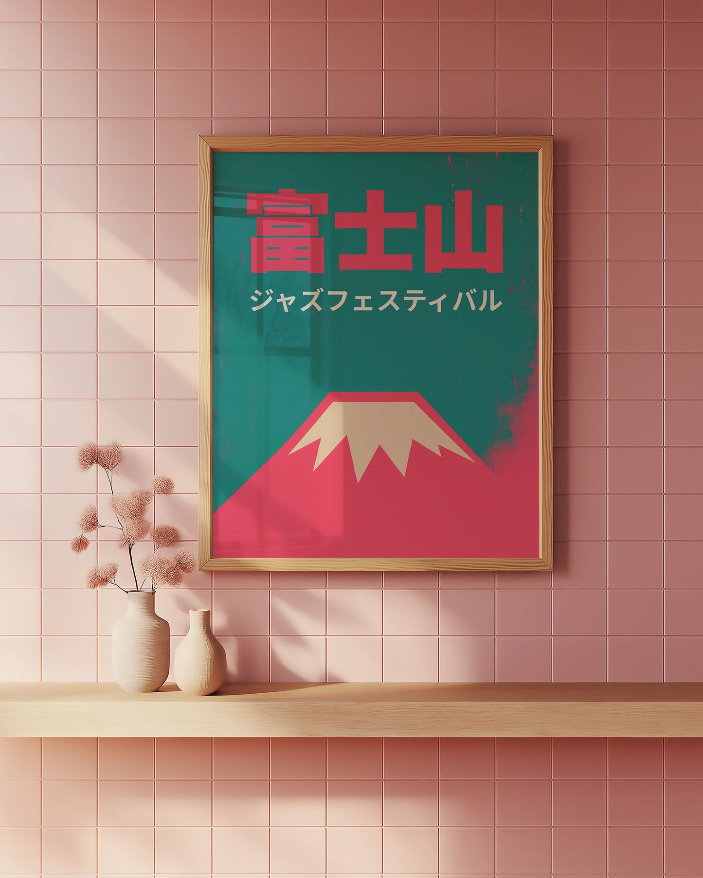 Mount Fuji Jazz Festival Poster — Japanese Jazz Art Print