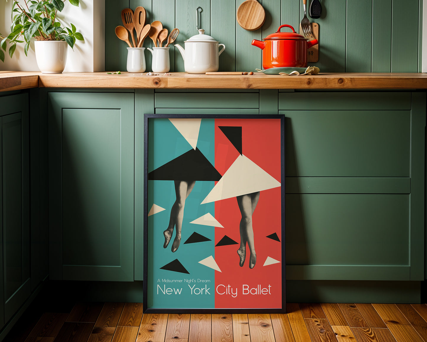 A Midsummer Night’s Dream — New York City Ballet | Modern Ballet Poster | Mid-Century Dance Art Print