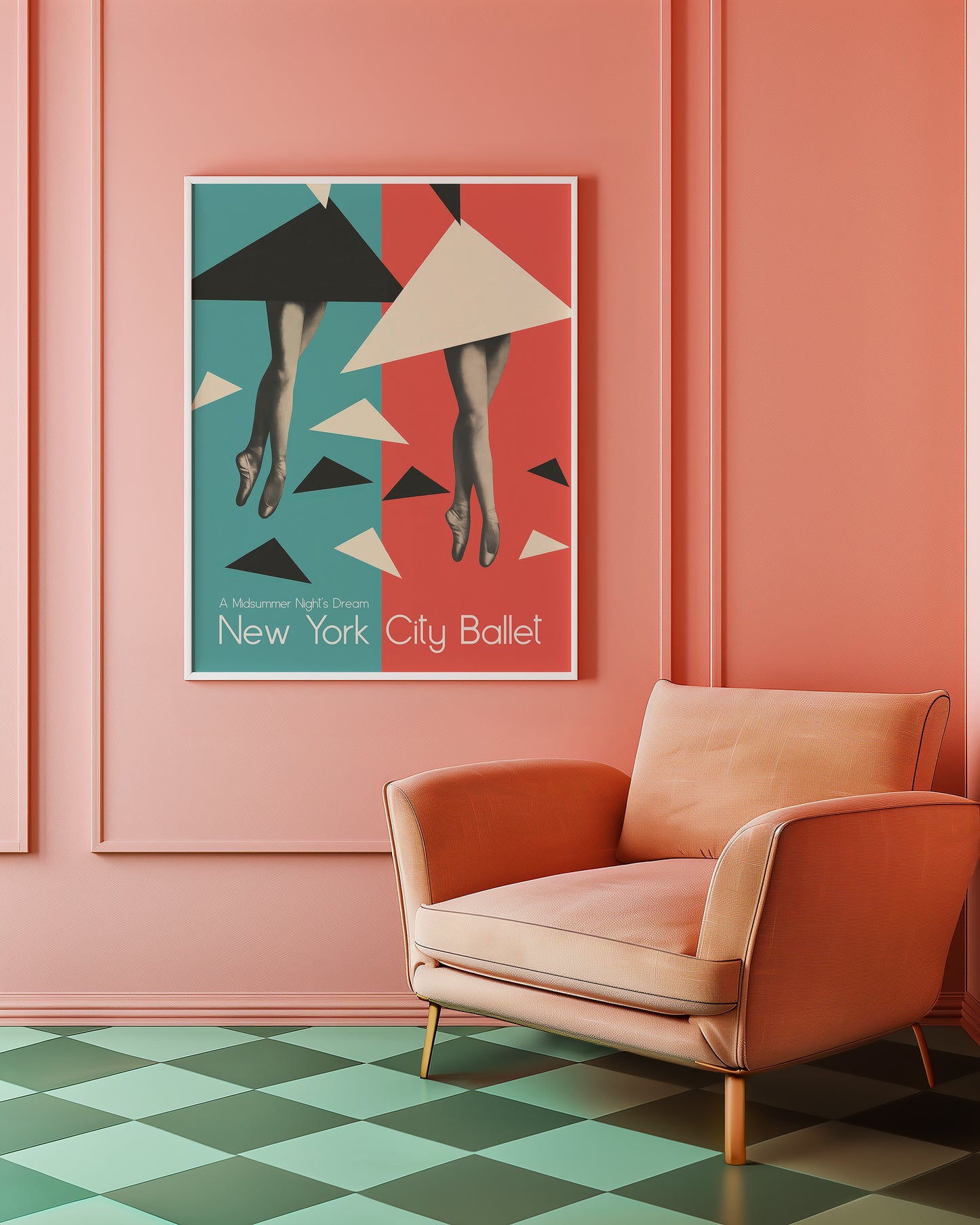 A Midsummer Night’s Dream — New York City Ballet | Modern Ballet Poster | Mid-Century Dance Art Print