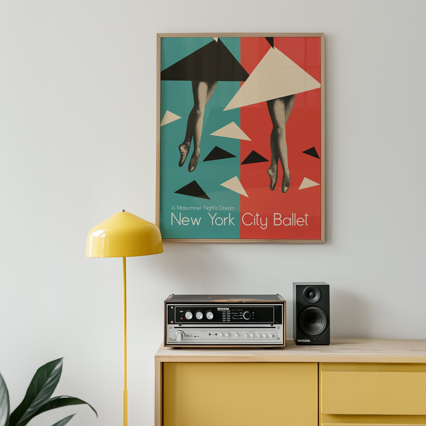 A Midsummer Night’s Dream — New York City Ballet | Modern Ballet Poster | Mid-Century Dance Art Print