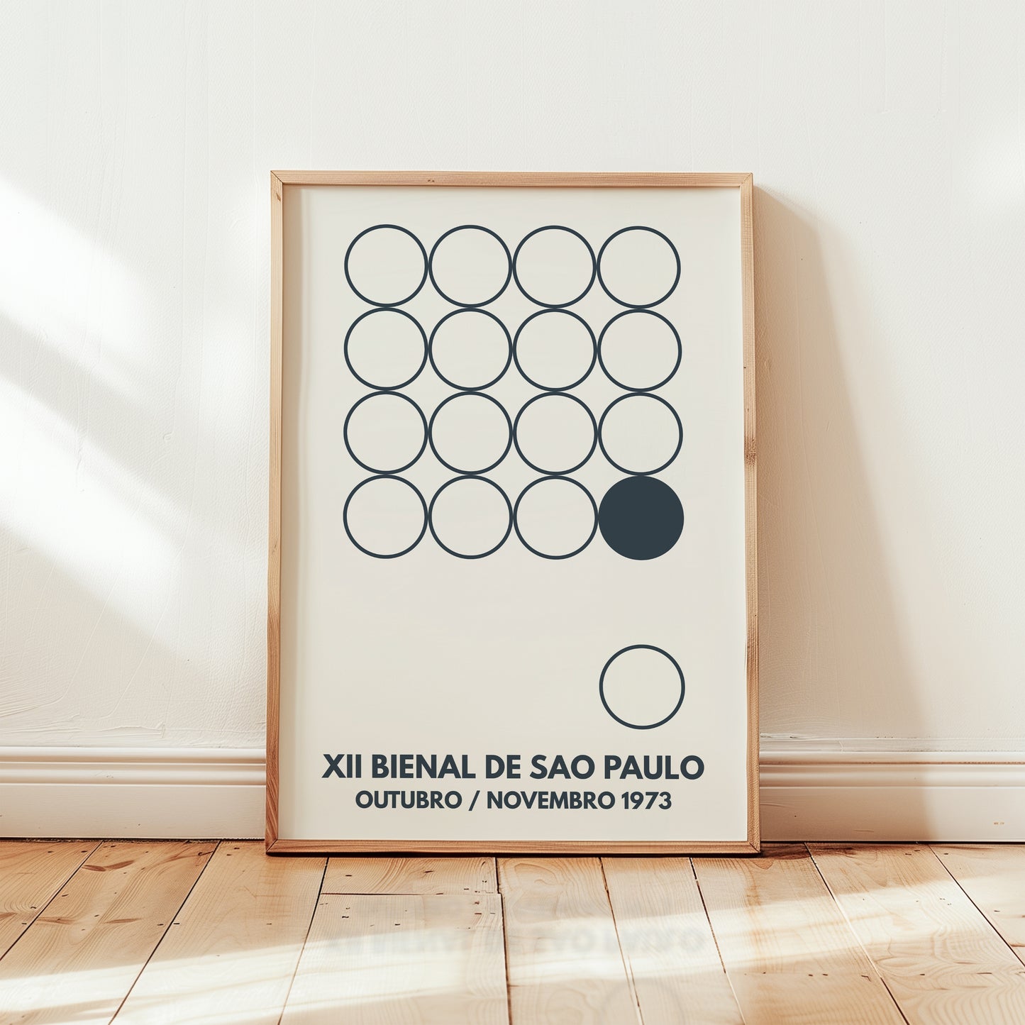 São Paulo Bienal 1973 Poster – Mid Century Modern Exhibition Wall Art