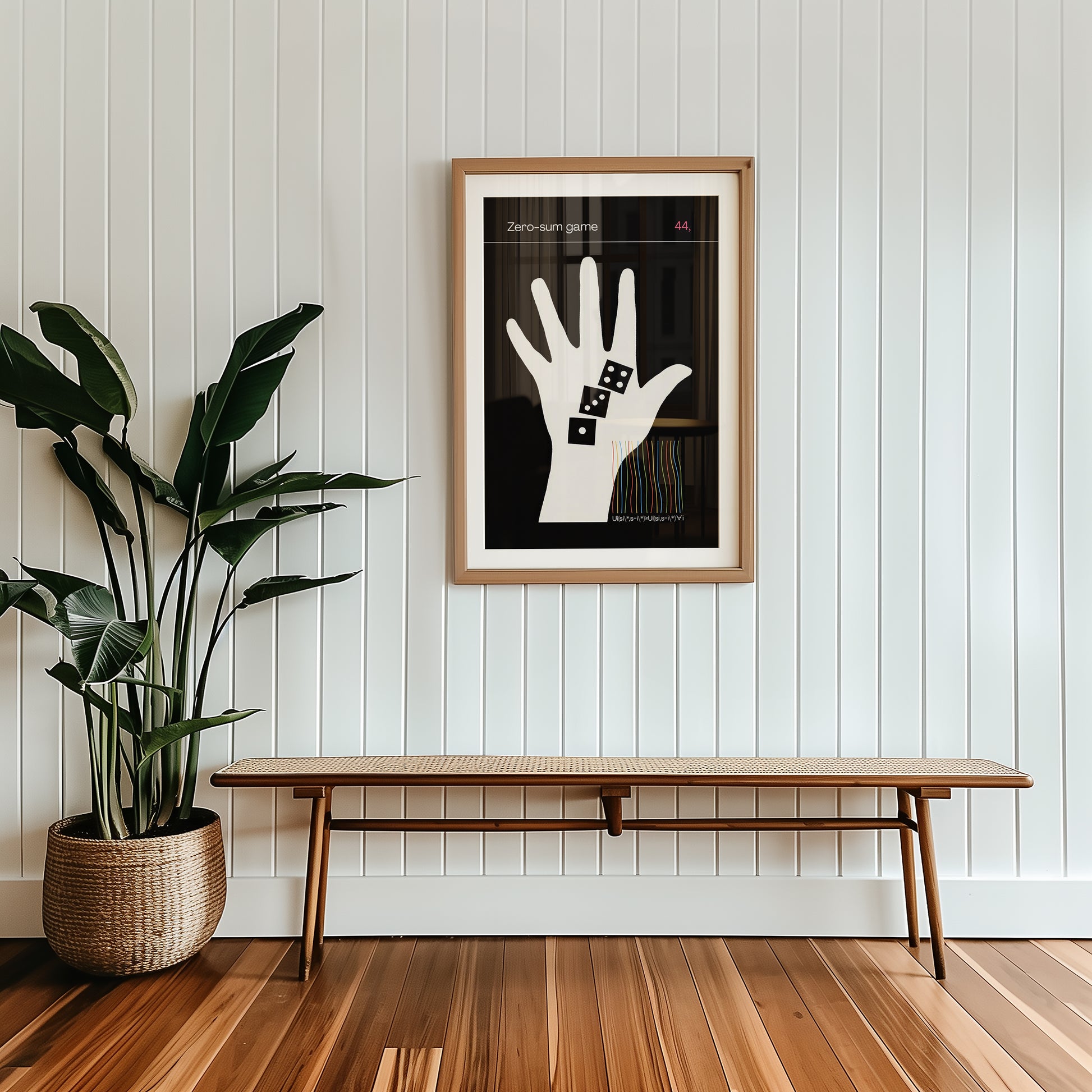 zero sum game theory wall art poster